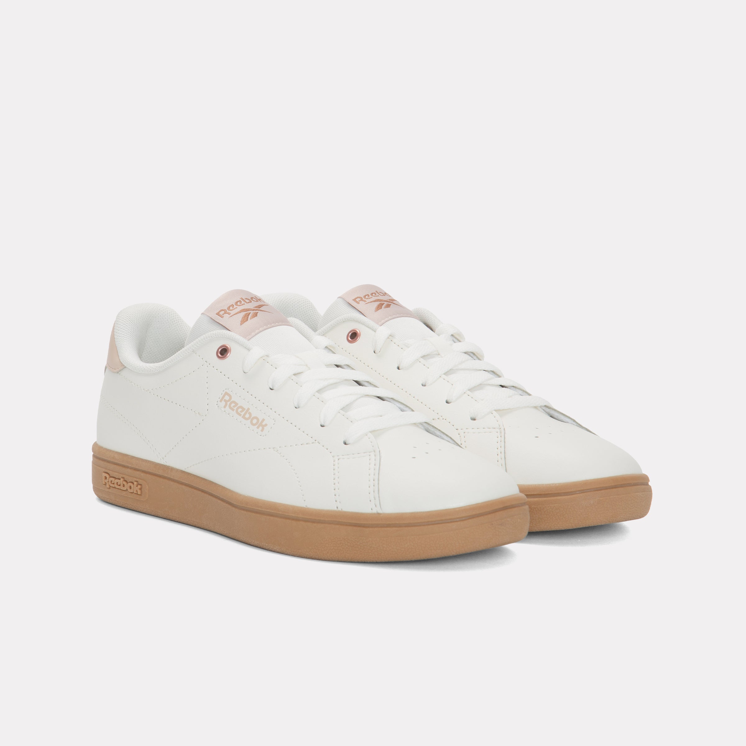 Reebok Women's Reebok Court Clean  In Chalk/Mutedclay/Pinkclay M