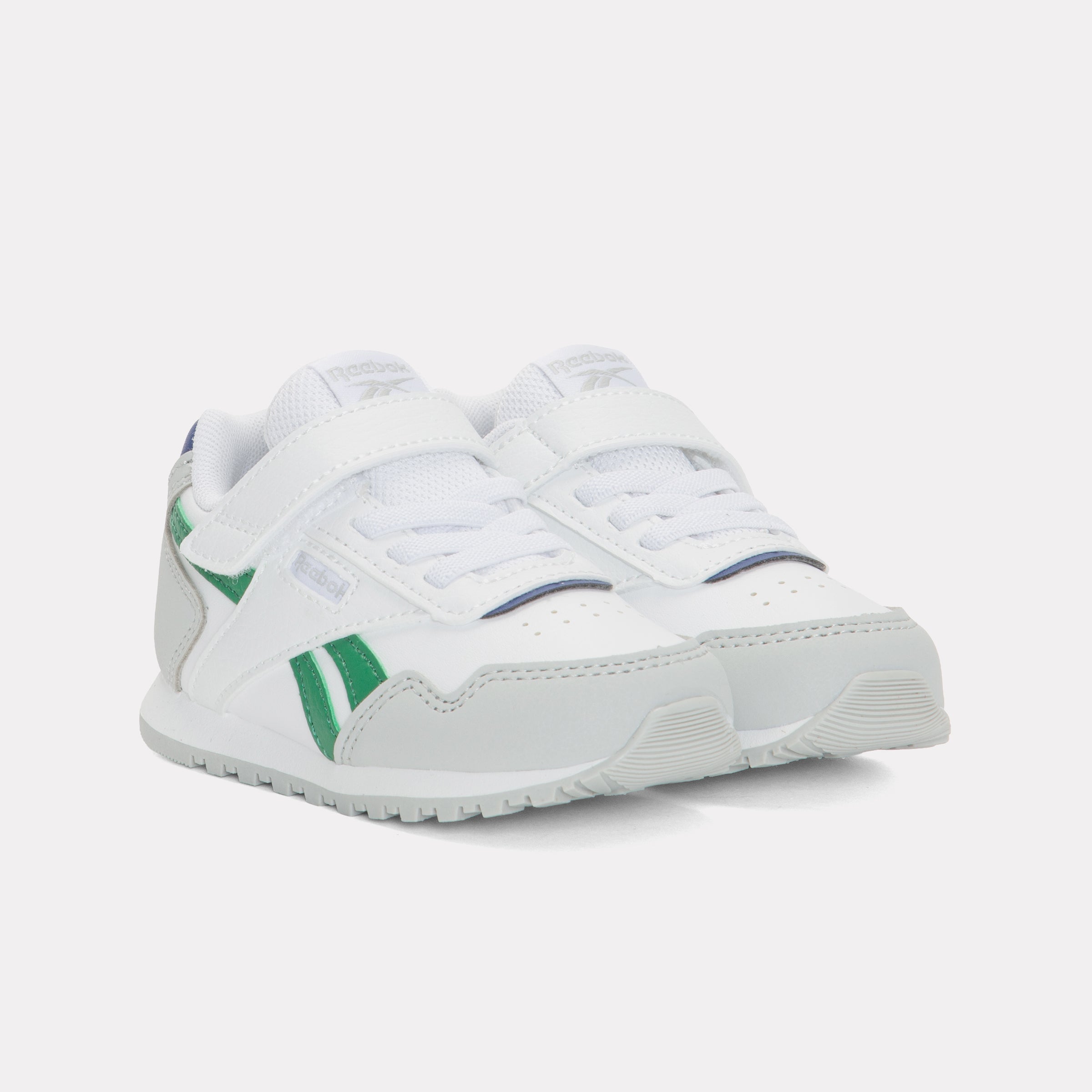 Reebok Kids' Reebok Glide Elastic Lace & Top Strap Infant  In White/Grey M