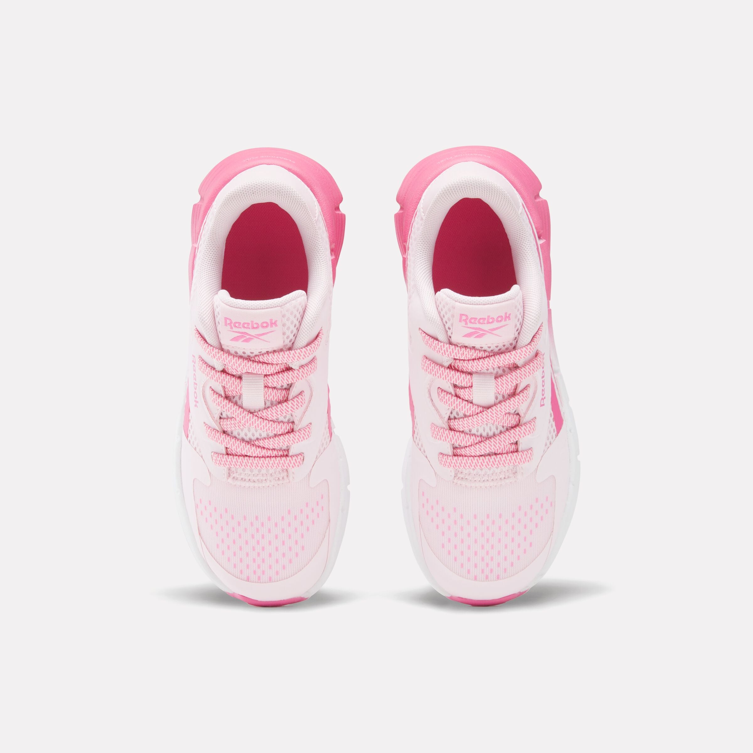 Reebok Girl's' Zig Dynamica 5 Elastic Lace  In Frostedberry/Truepink/White M