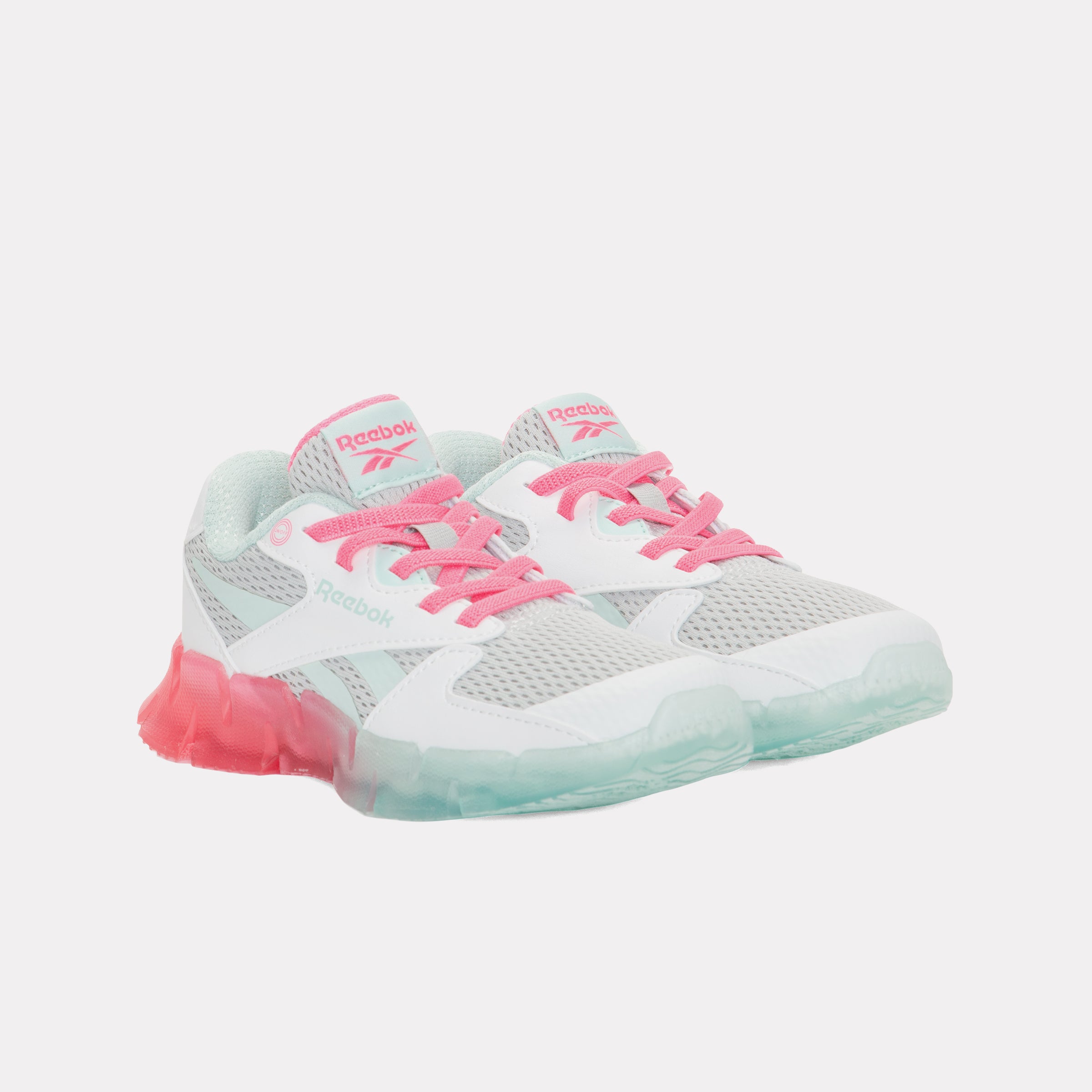 Reebok Girl's' Zig N Glow 2 Elastic Lace  In Grey1 M