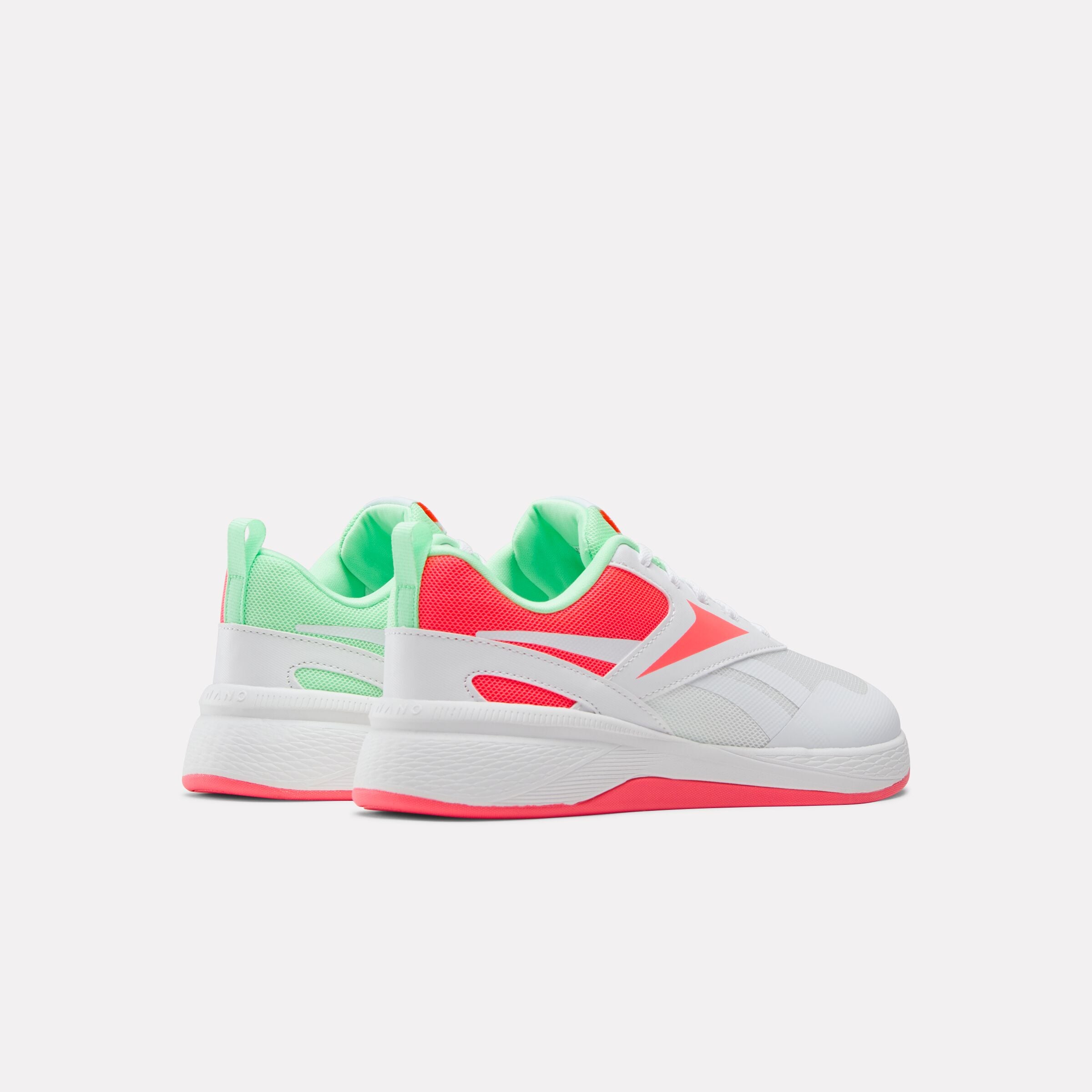 Reebok Girl's' Nano Play  M In White/Pinkblast/Greenglow