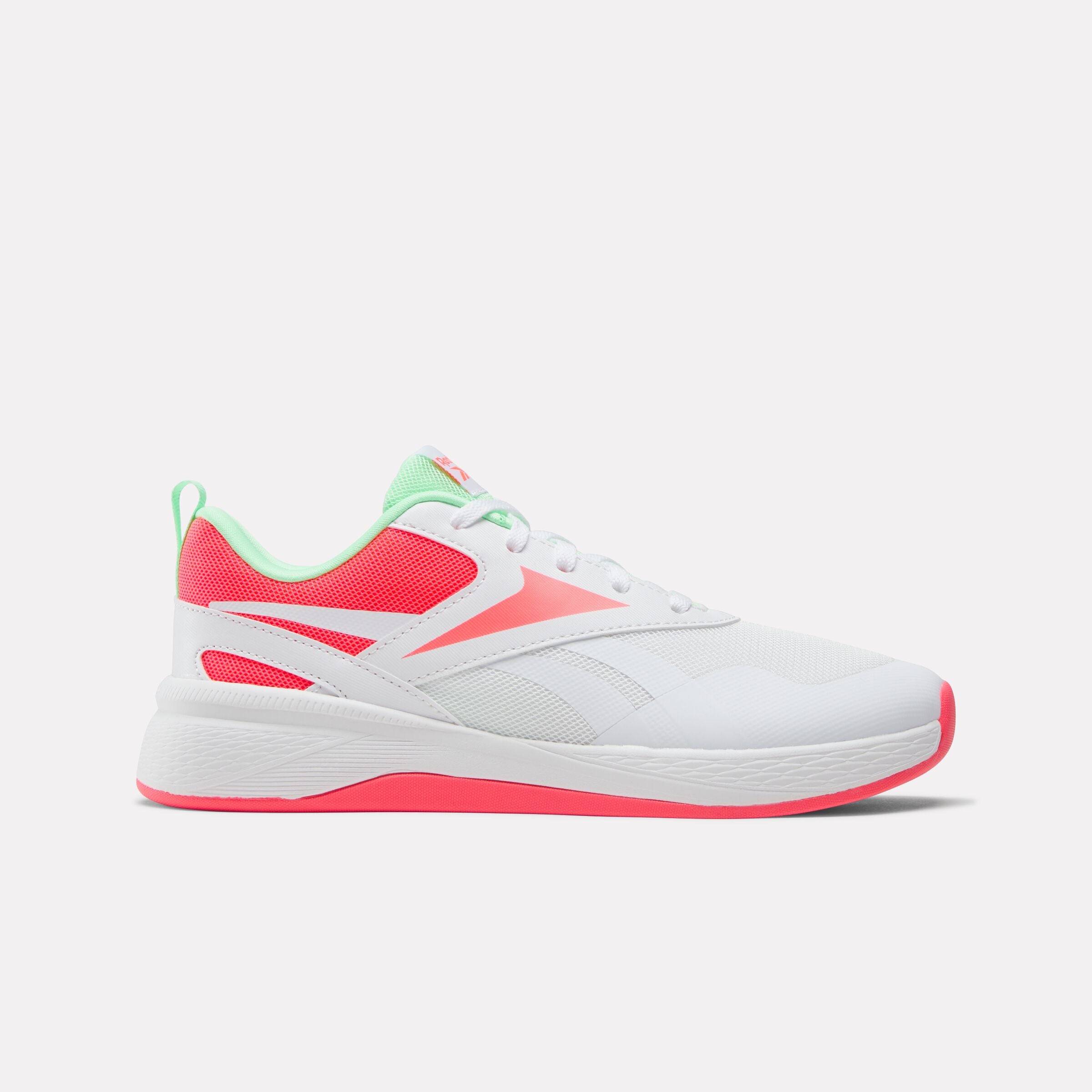 Reebok Girl's' Nano Play  M In White/Pinkblast/Greenglow
