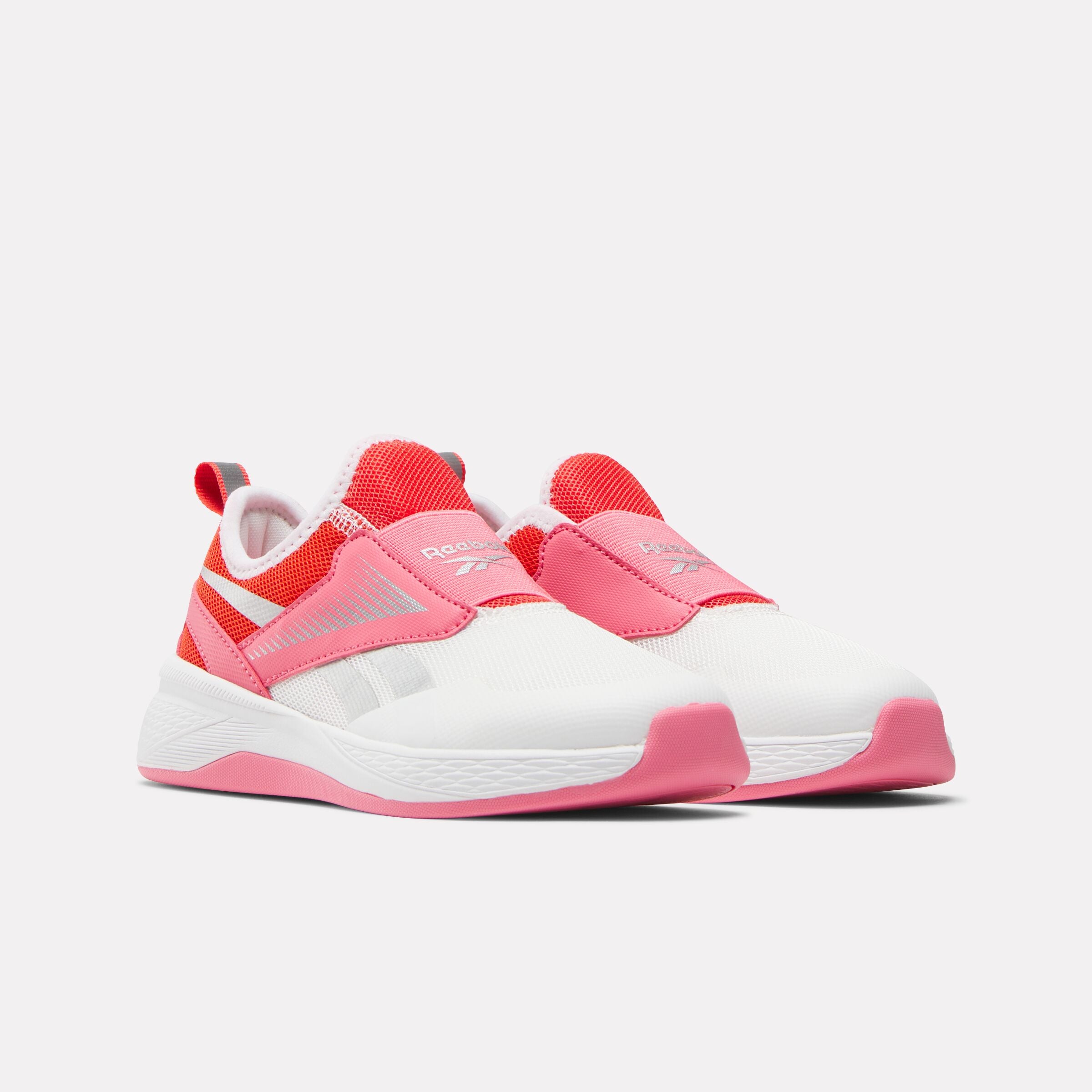 Reebok Girl's' Nano Play Slip-On  In White/Passionpink/Cherry M