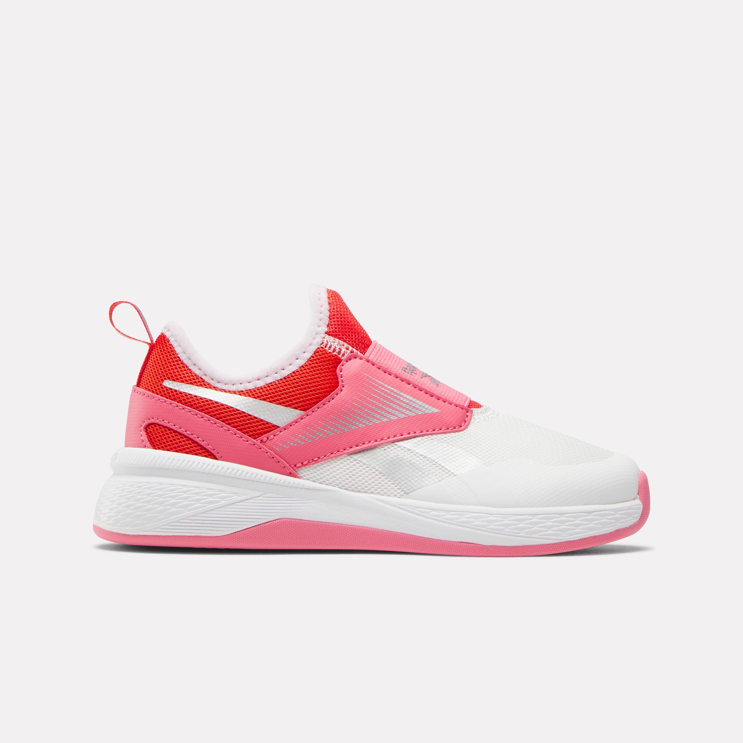 Reebok Girl's' Nano Play Slip-On  In White/Passionpink/Cherry M