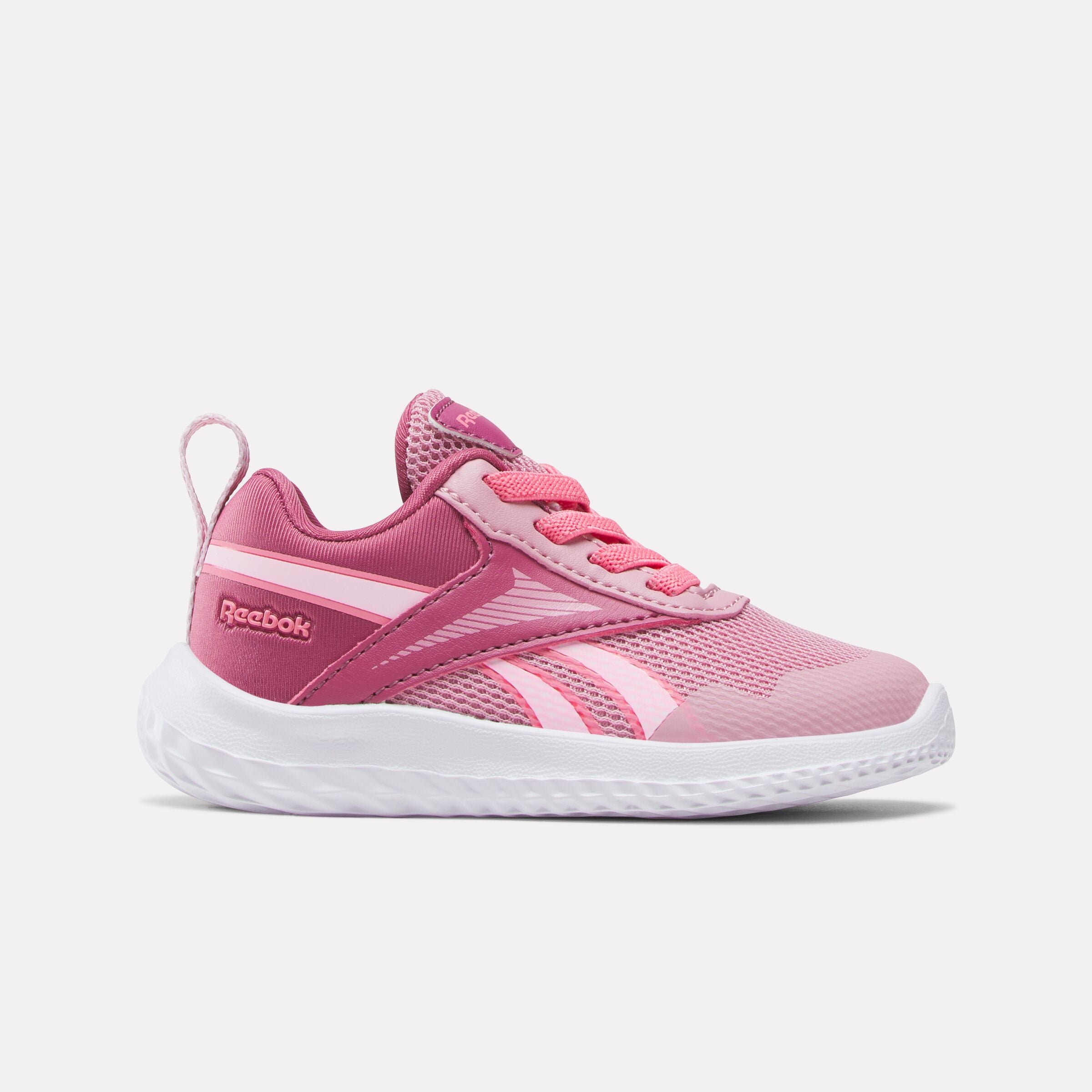 Reebok Girl's' Rush Runner 5 Elastic Lace  M In Dusty Rose