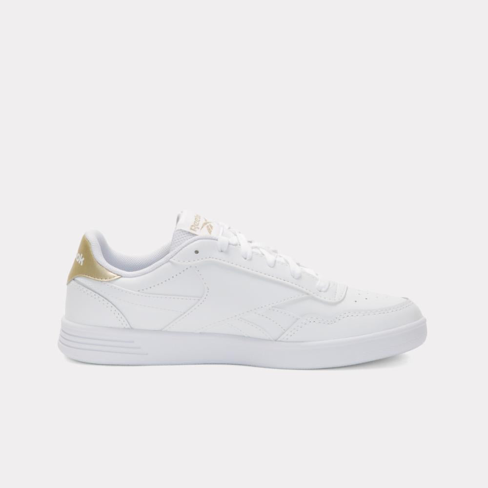 Reebok Women's Reebok Court Advance  In White/White/Palegold M