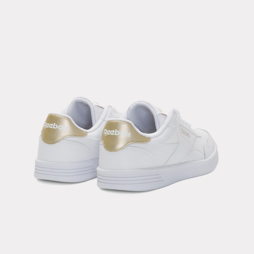 Reebok Women's Reebok Court Advance  In White/White/Palegold M