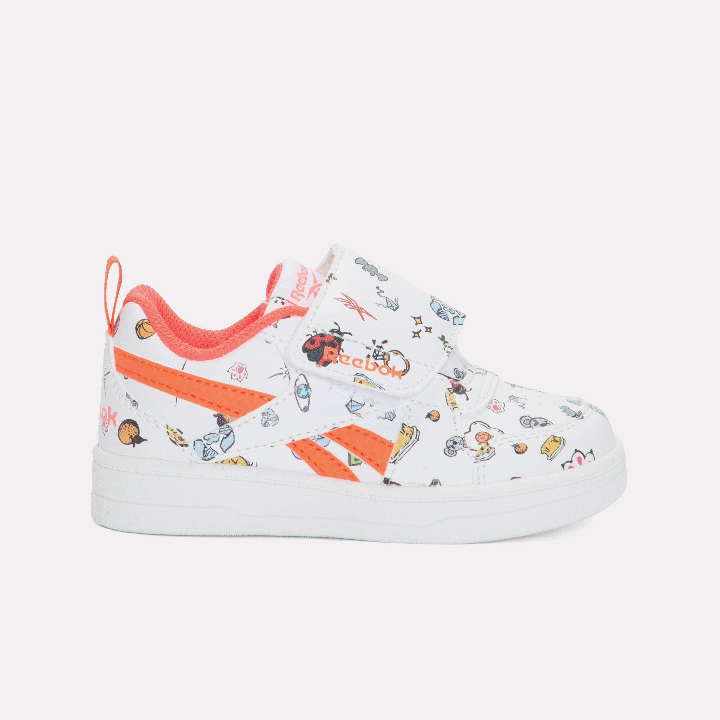 Reebok Kids' Reebok Royal Prime Snug  In White/Pinkblast/Flashorange M