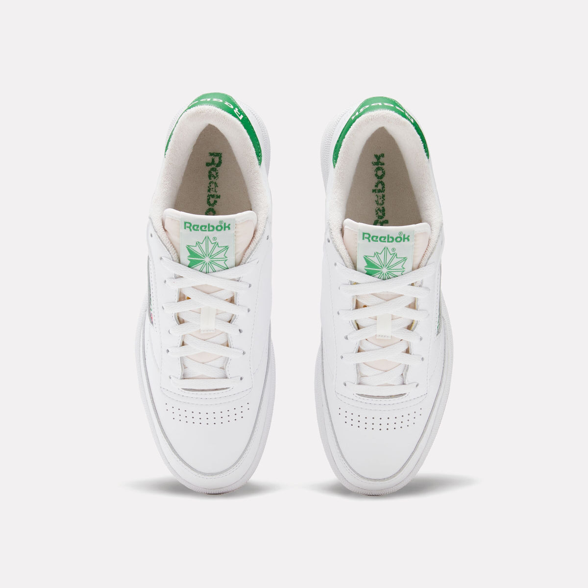 Reebok Unisex' Club C 85 Vintage  In White/Glengreen/Rbkrubbber M