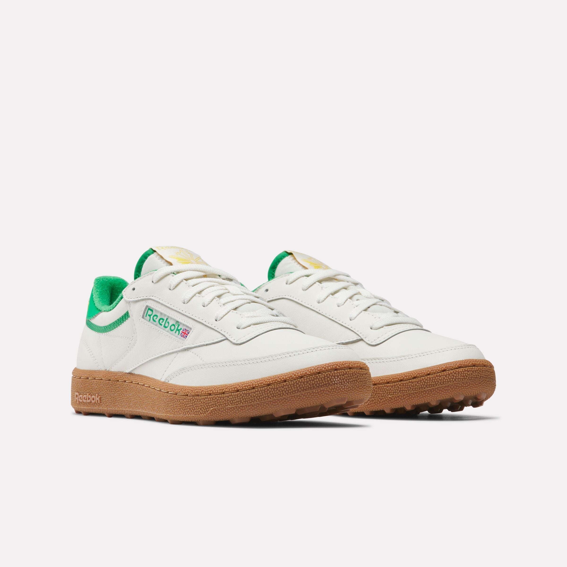 Reebok Men's Club C Golf  In Chalk/Classic Green M