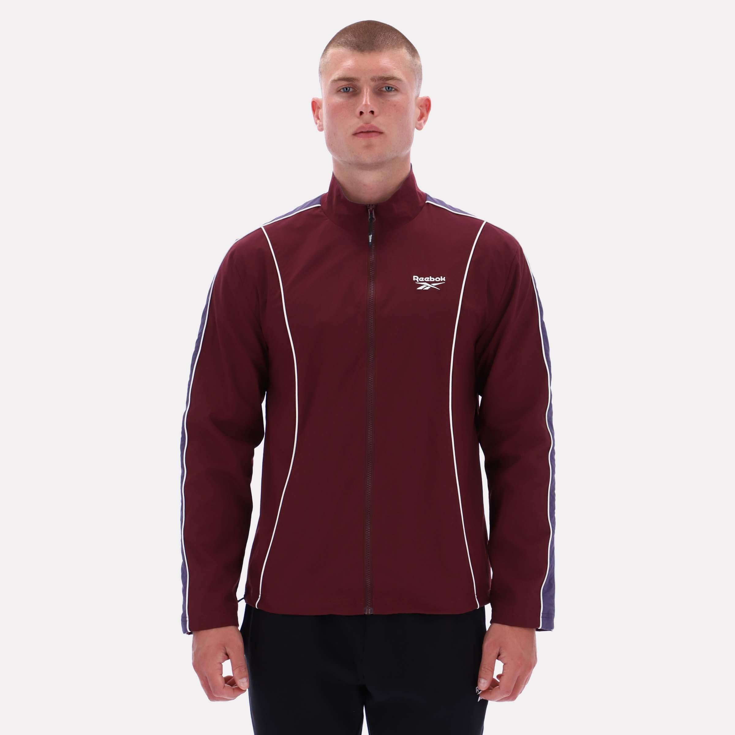 Reebok Apparel  Men's Track Jacket - Cut And Sew Reebok Classics App Men Red Reg