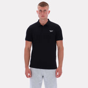 Reebok Men's Blaze Embroidered Ss Polo Shirt  In Black REG