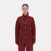 Reebok Women's Zip Through Track Top  In Burgundy REG