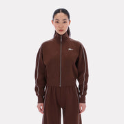 Reebok Women's Brooklyn Cropped Bomber Jacket  In Campus REG