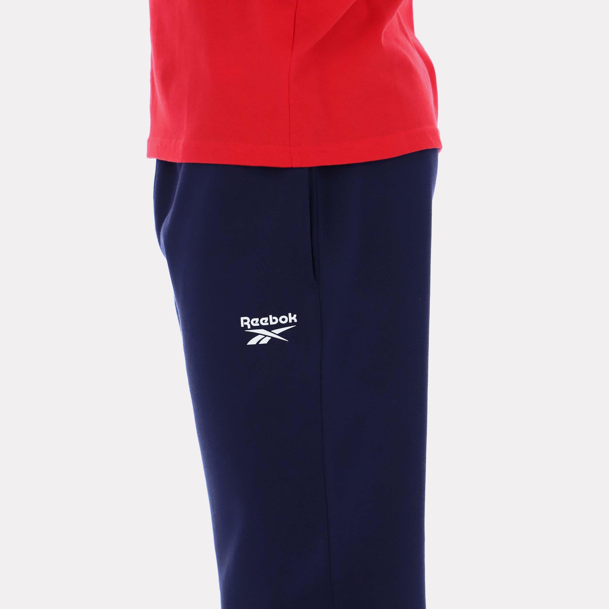Reebok Apparel  Men's Cole Small Logo Elasticated Hem Pant Blue Reg