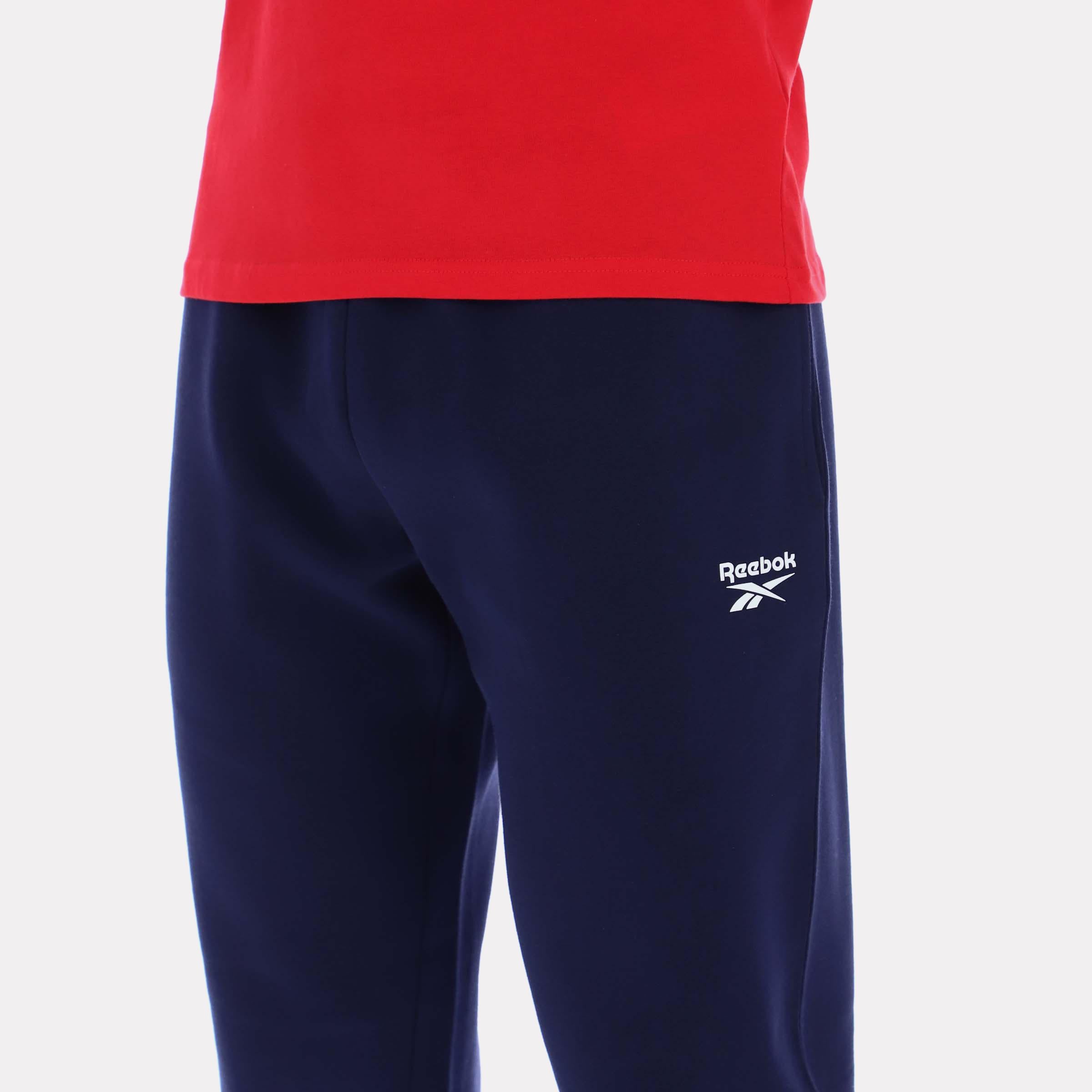 Reebok Apparel  Men's Cole Small Logo Elasticated Hem Pant Blue Reg