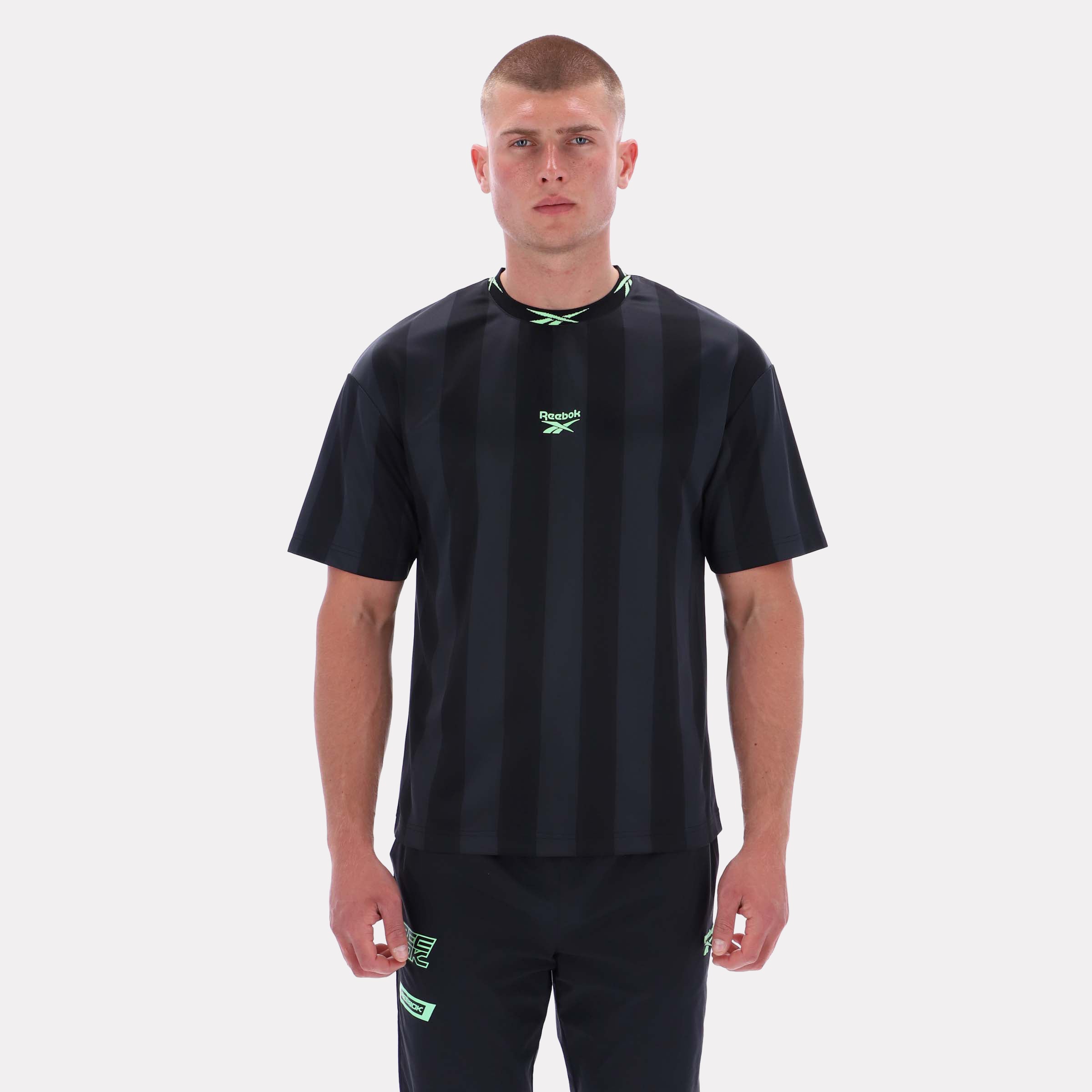 Reebok Men's Footy Graphic Tee  In Black REG