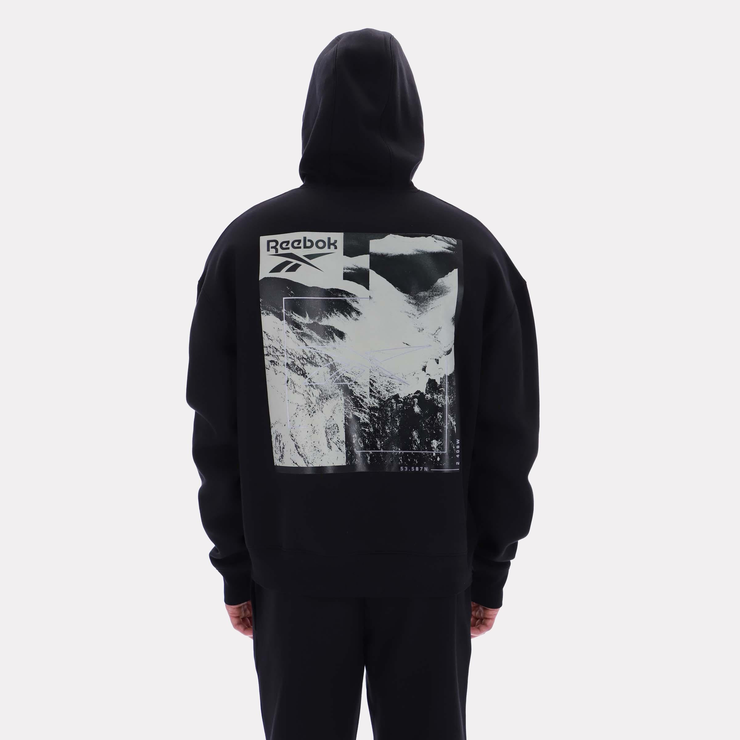 Reebok Apparel  Men's Nabeel Mountain Hoody Reebok Classics App Men Black Reg