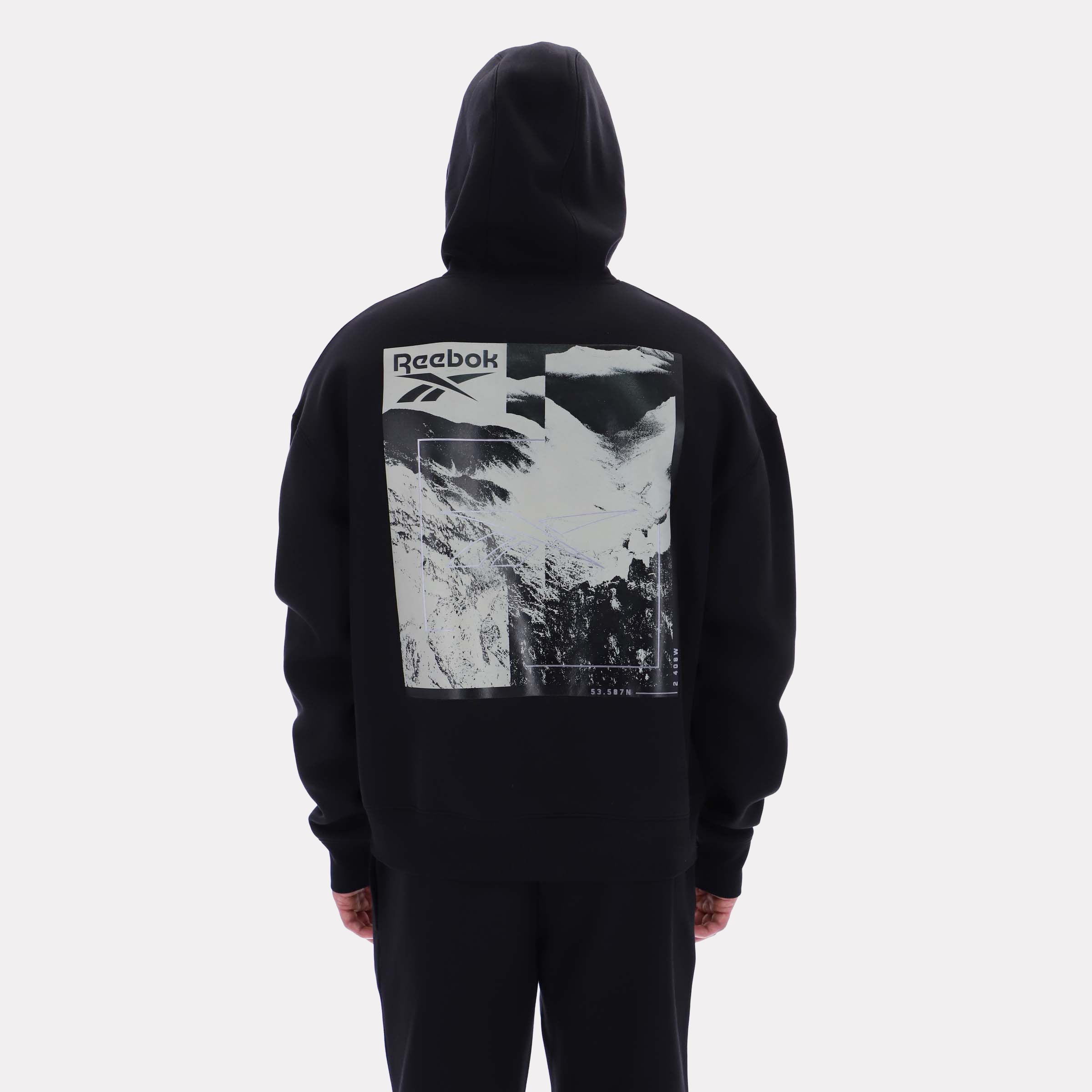 Reebok Men's Nabeel Mountain Hoody  In Black REG