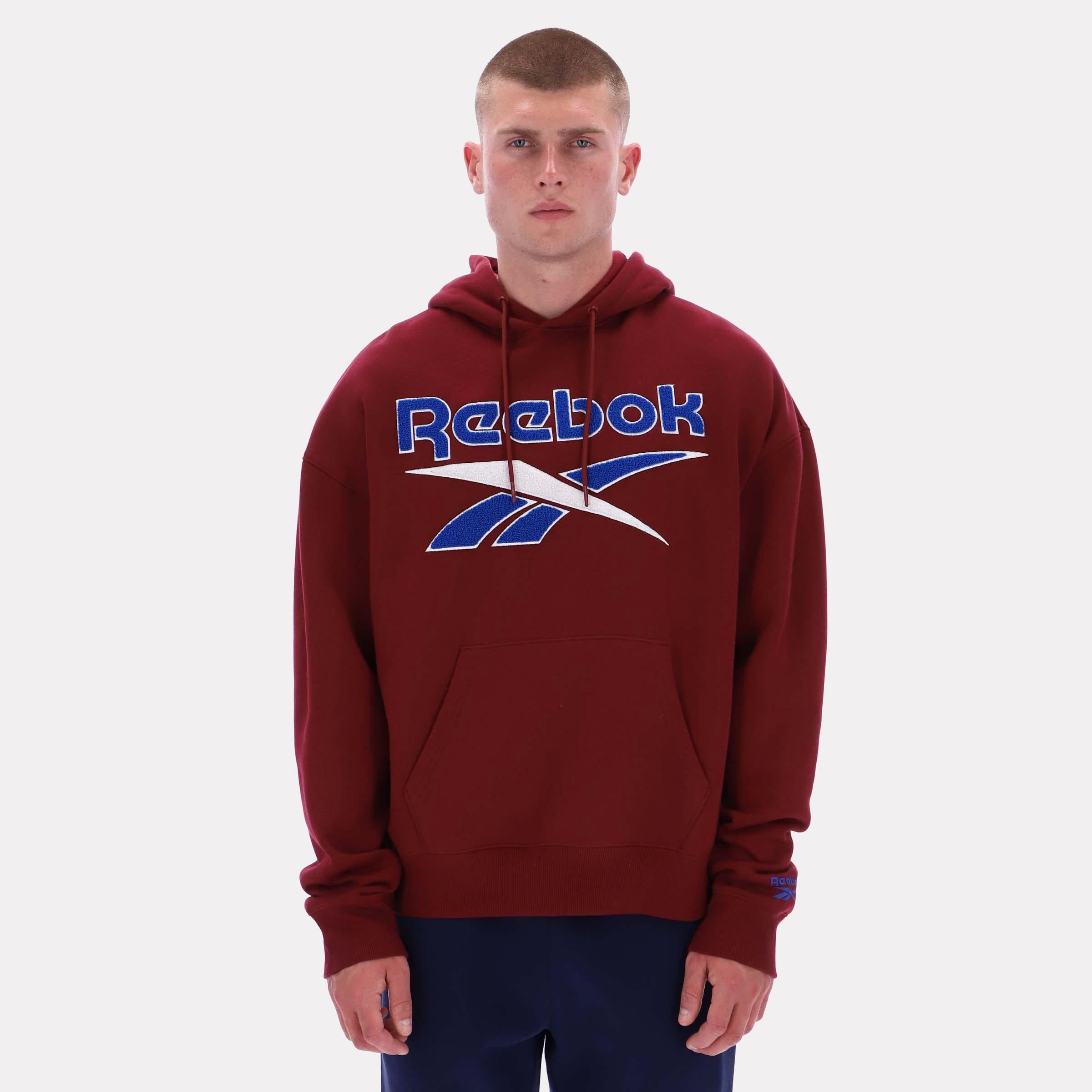 Reebok Apparel  Men's Steff Vintage Hoody Reebok Classics App Men Burgundy Reg