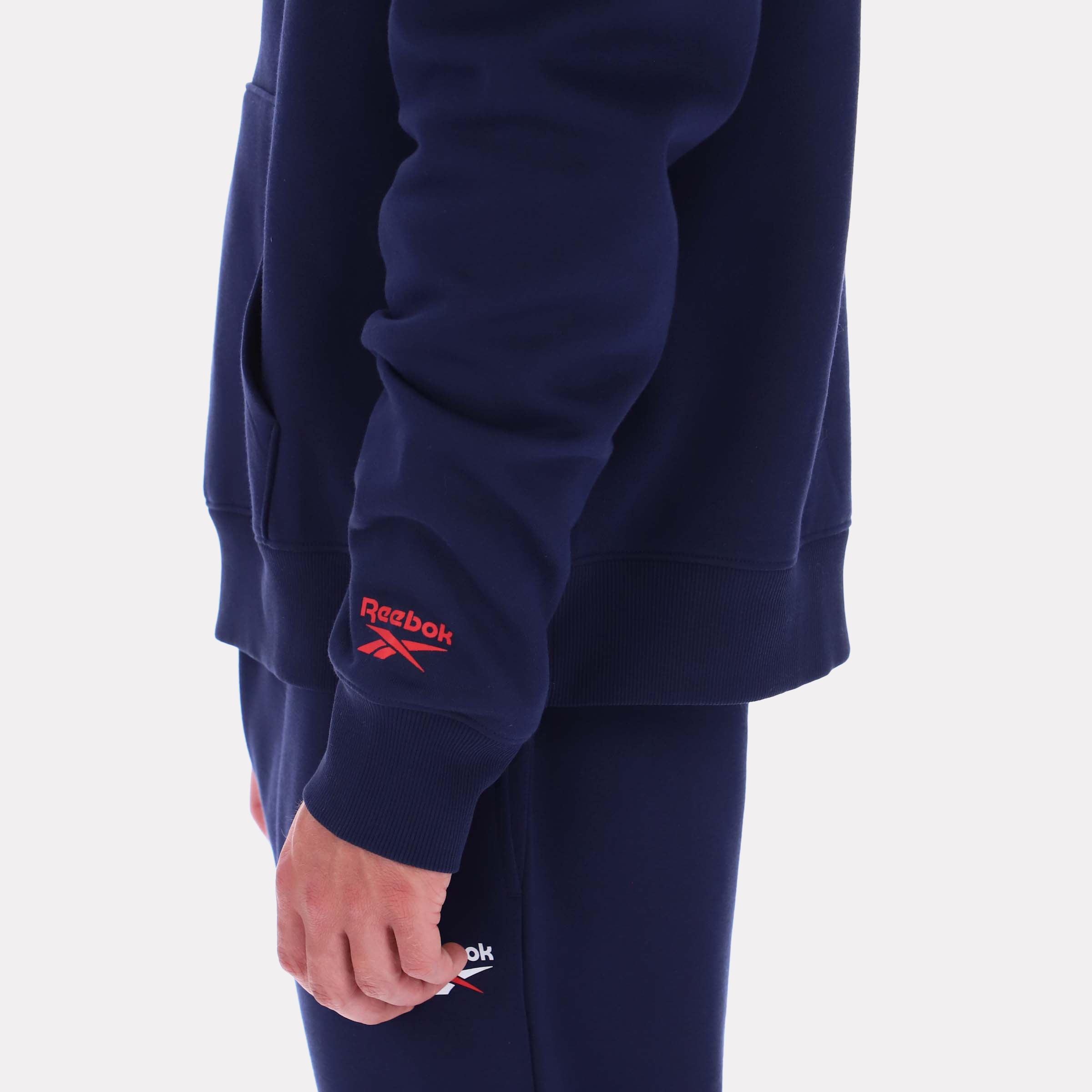 Reebok Men's Steff Vintage Hoody  In Navy REG