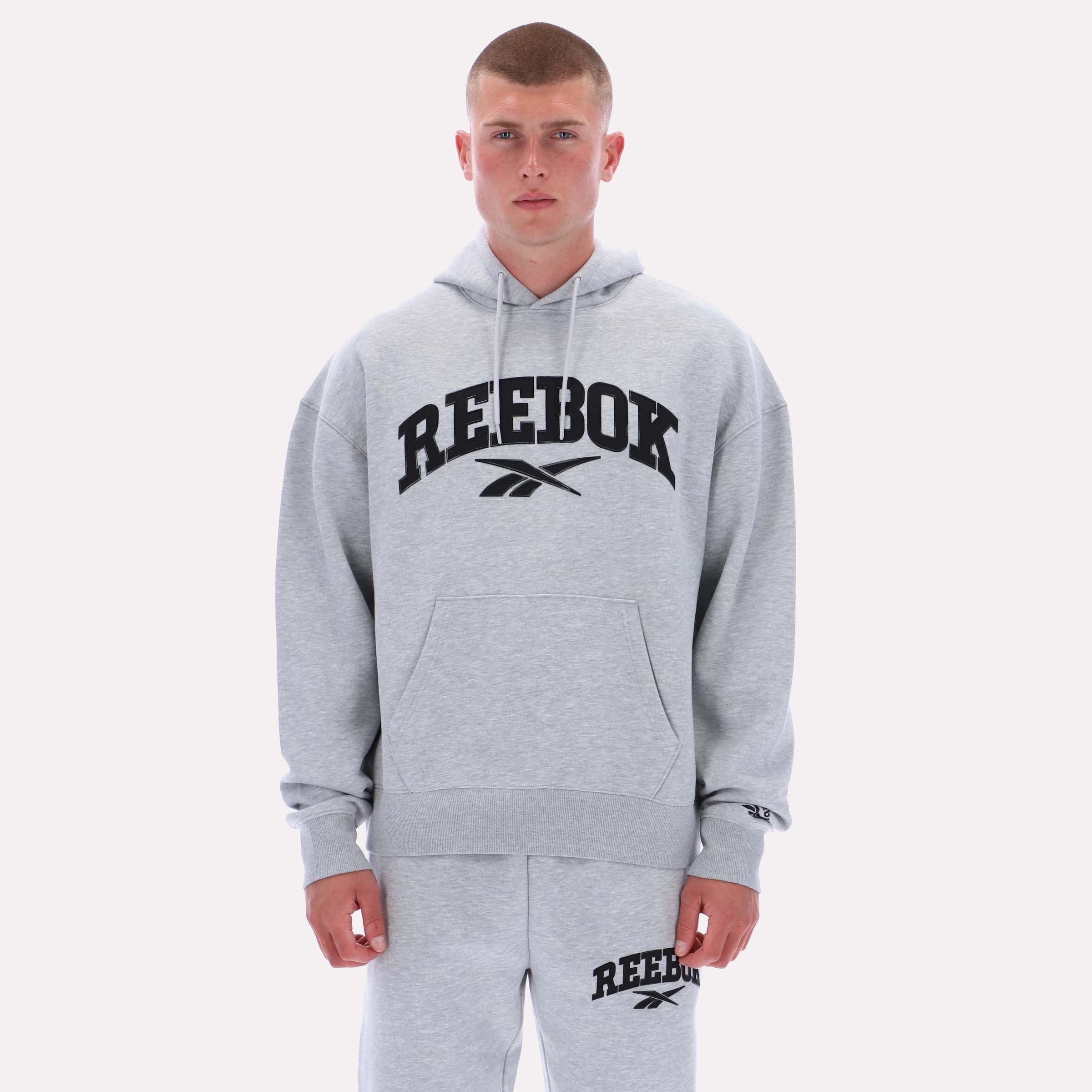 Reebok Men's Colman Hoody  In Light Grey Marl