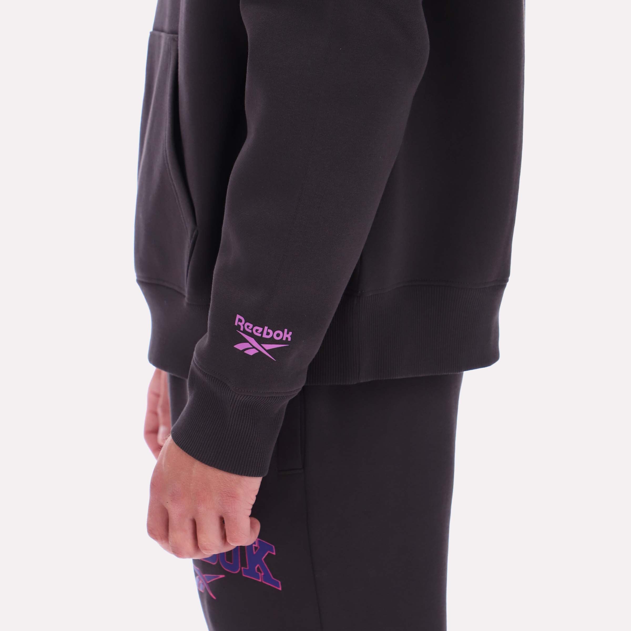 Reebok Men's Ellis Varsity Hoody  Reg In Washed Black