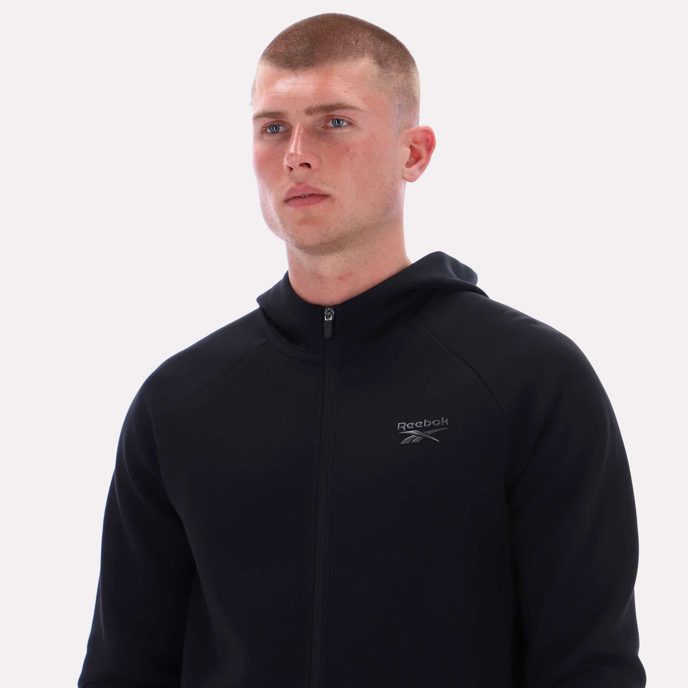 Reebok Apparel  Men's Core Zip Through Hoody Reebok Classics App Men Black Reg