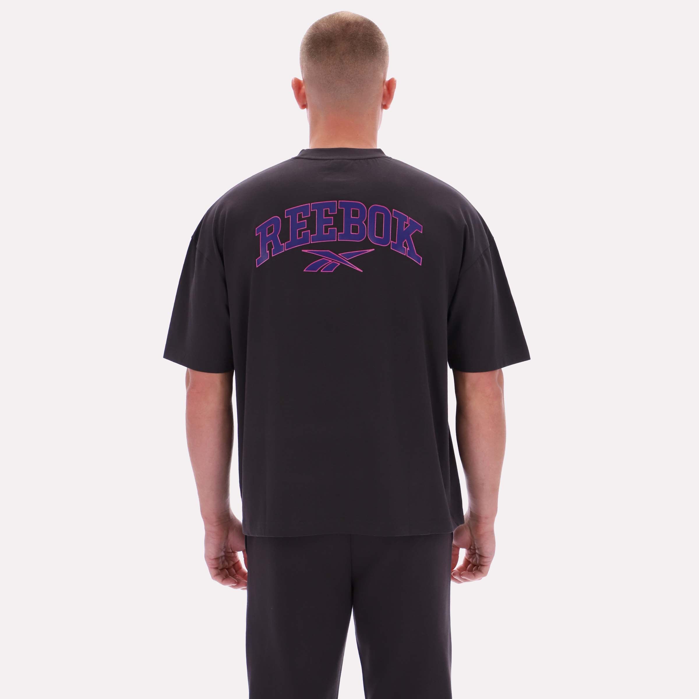 Reebok Men's Danny Varsity Ss Tee  Reg In Washed Black