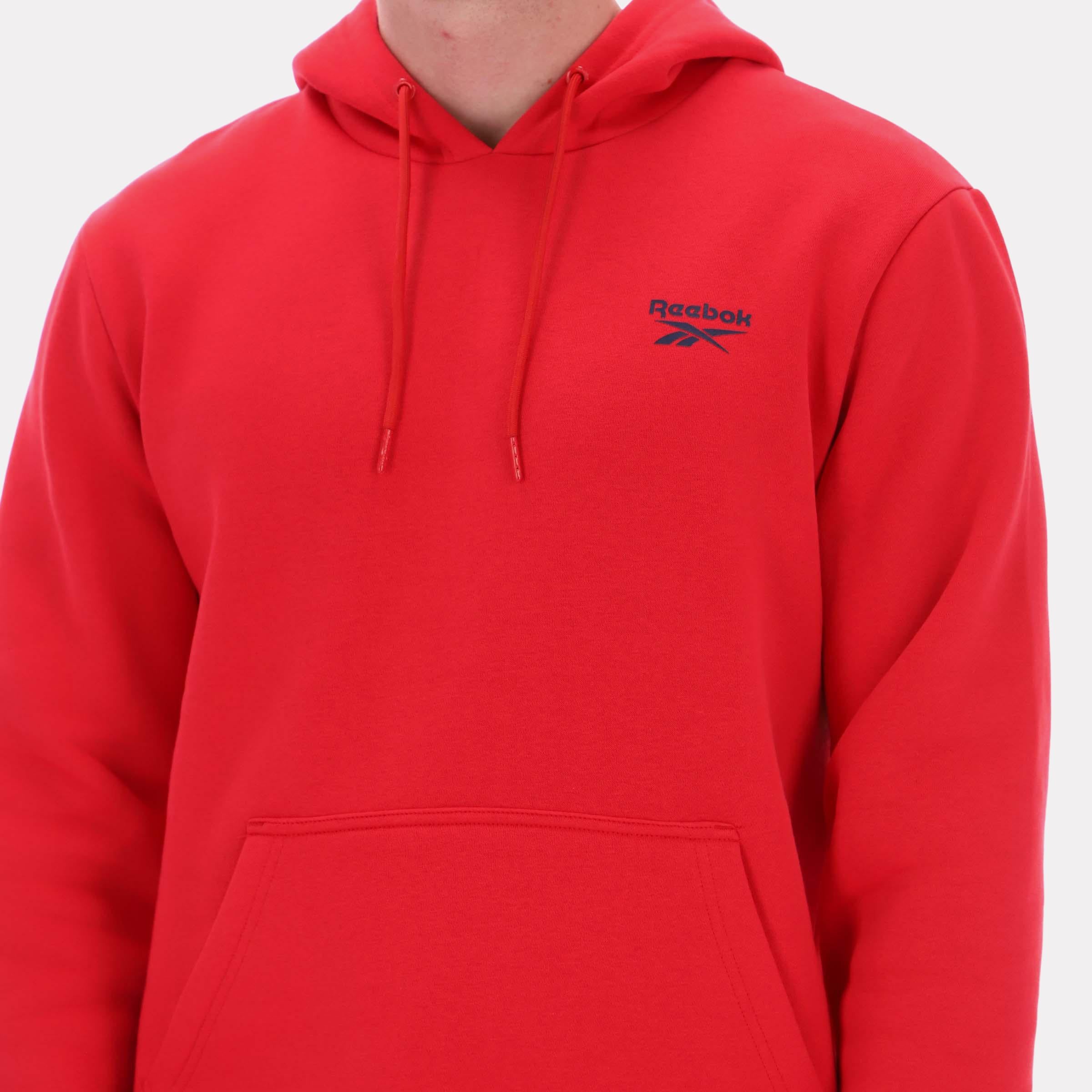 Reebok Apparel  Men's Noah Small Logo Hoody Red Reg