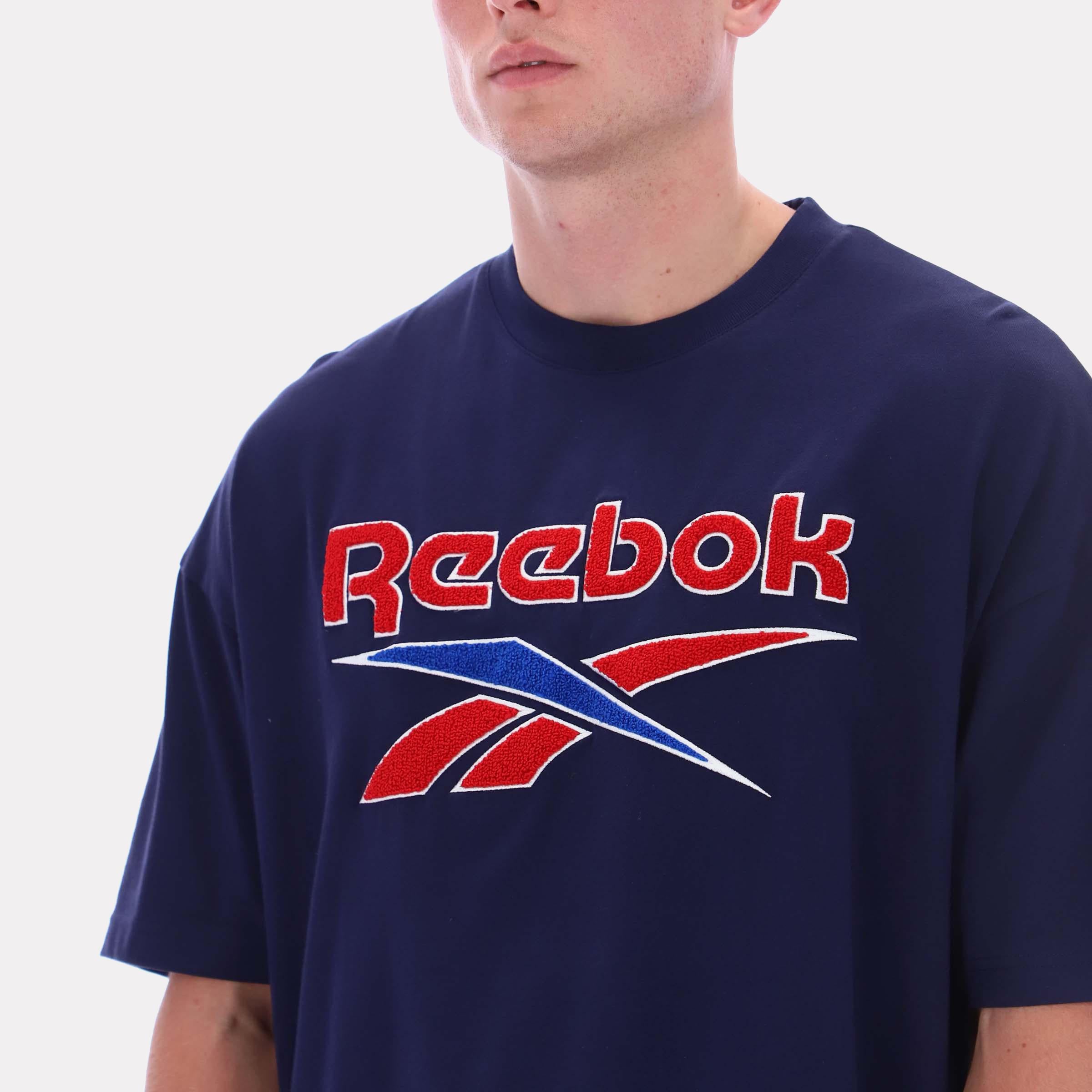 Reebok Apparel  Men's Morehead Vintage Ss Tee Reebok Classics App Men Blue Reg