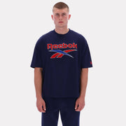 Reebok Men's Morehead Vintage Ss Tee  In Navy REG
