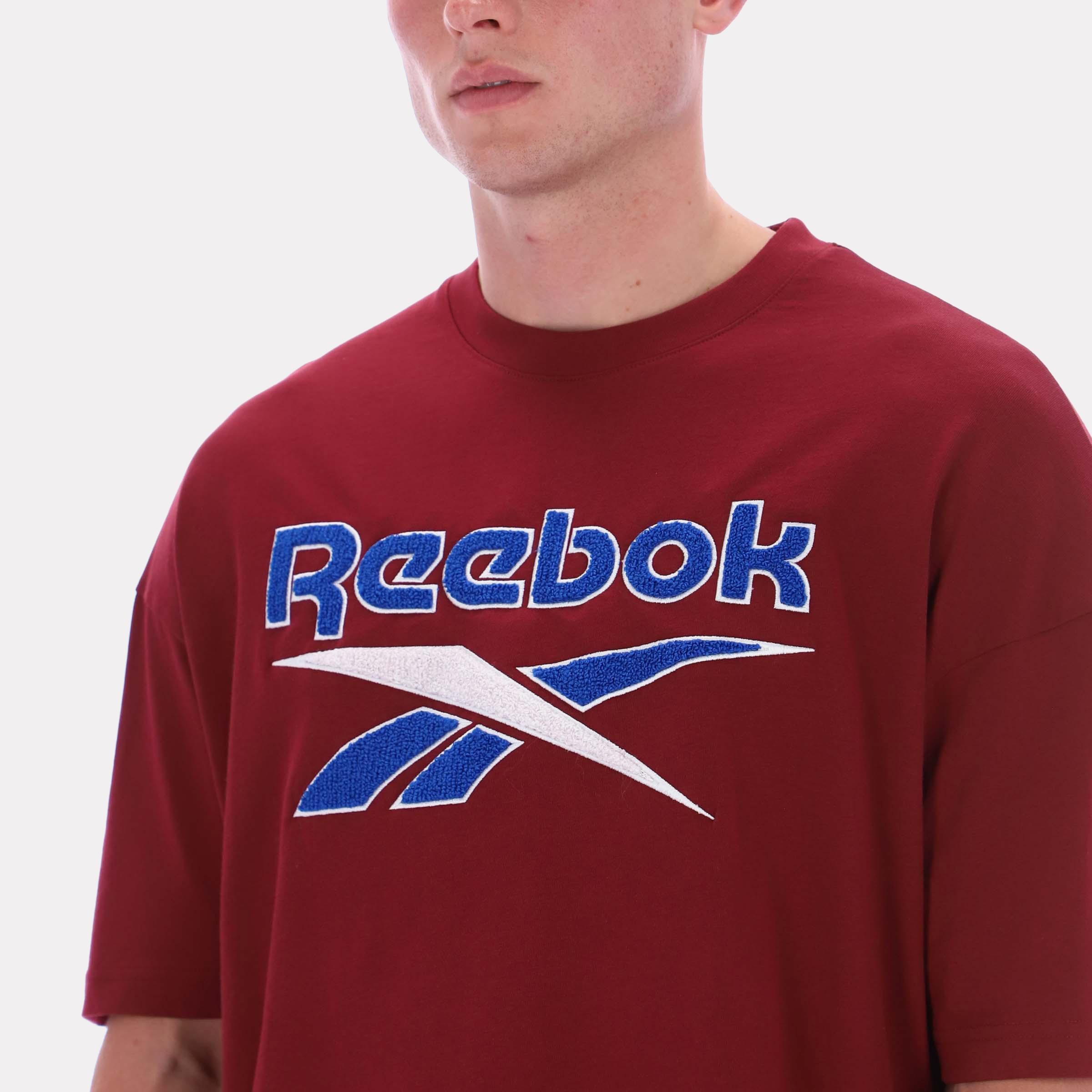 Reebok Men's Morehead Vintage Ss Tee  Reg In Burgundy