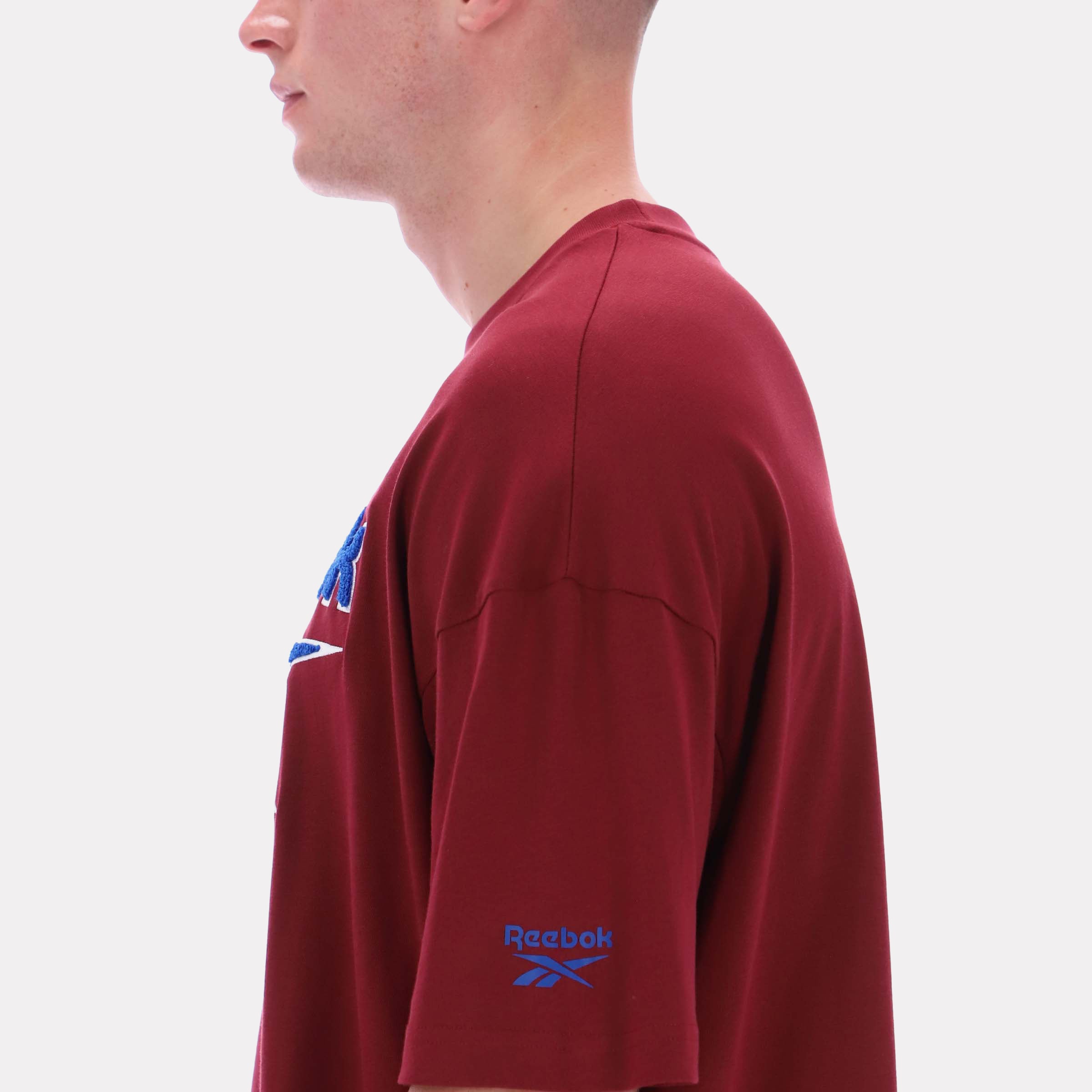 Reebok Men's Morehead Vintage Ss Tee  In Burgundy