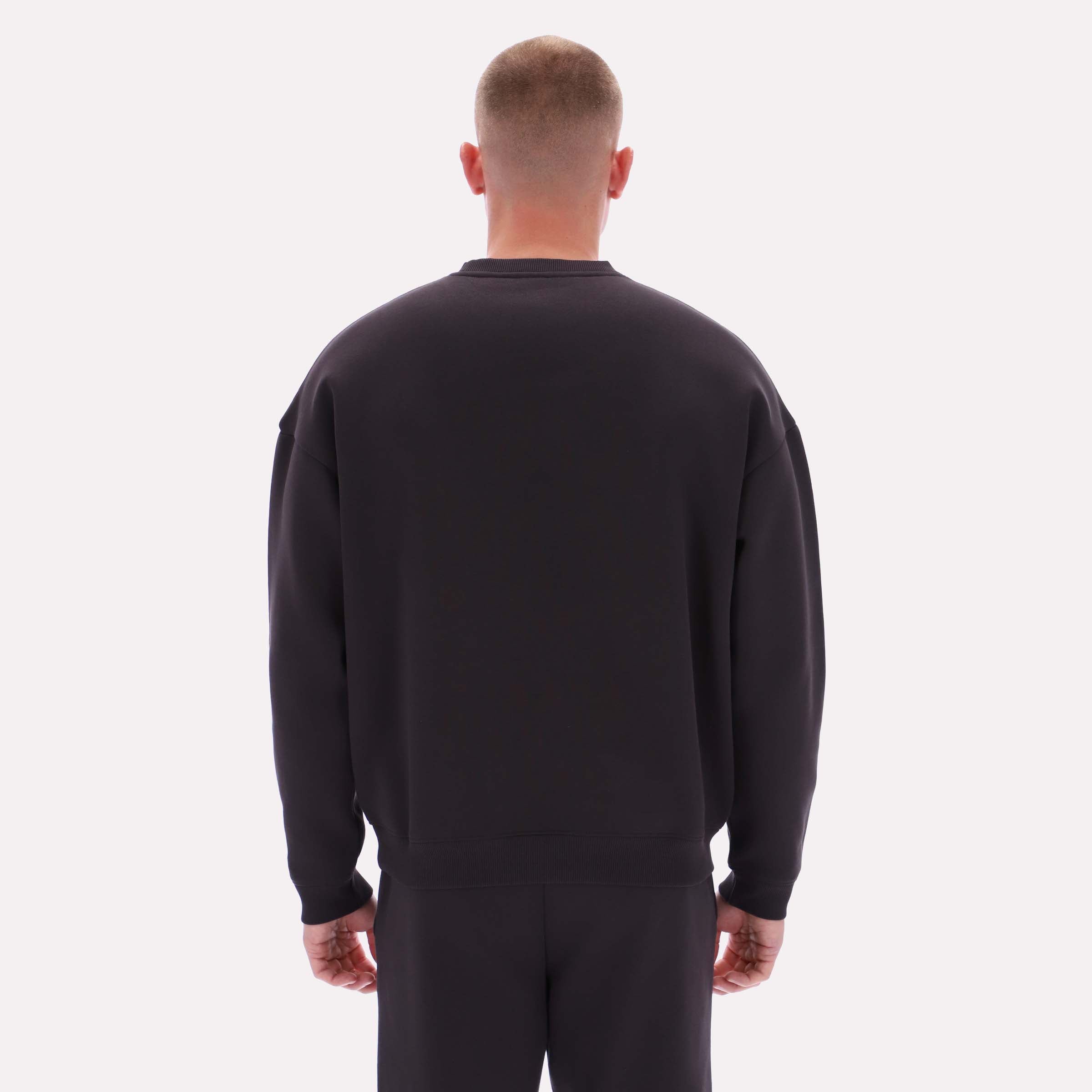 Reebok Men's Curtis Varsity Sweatshirt  Reg In Washed Black