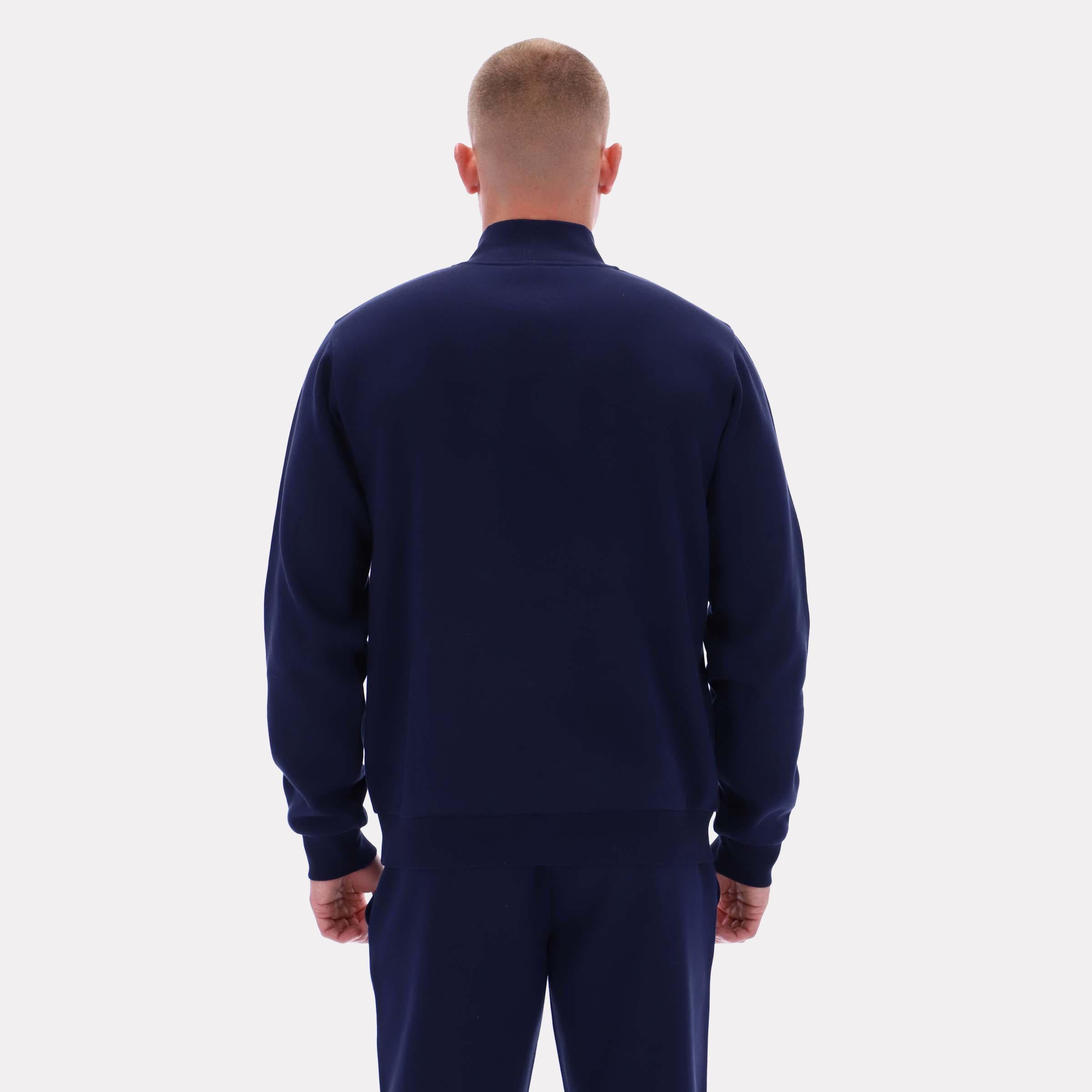 Reebok Apparel  Men's Asher Small Logo Qtr Zip Top Reebok Classics App Men Blue Reg