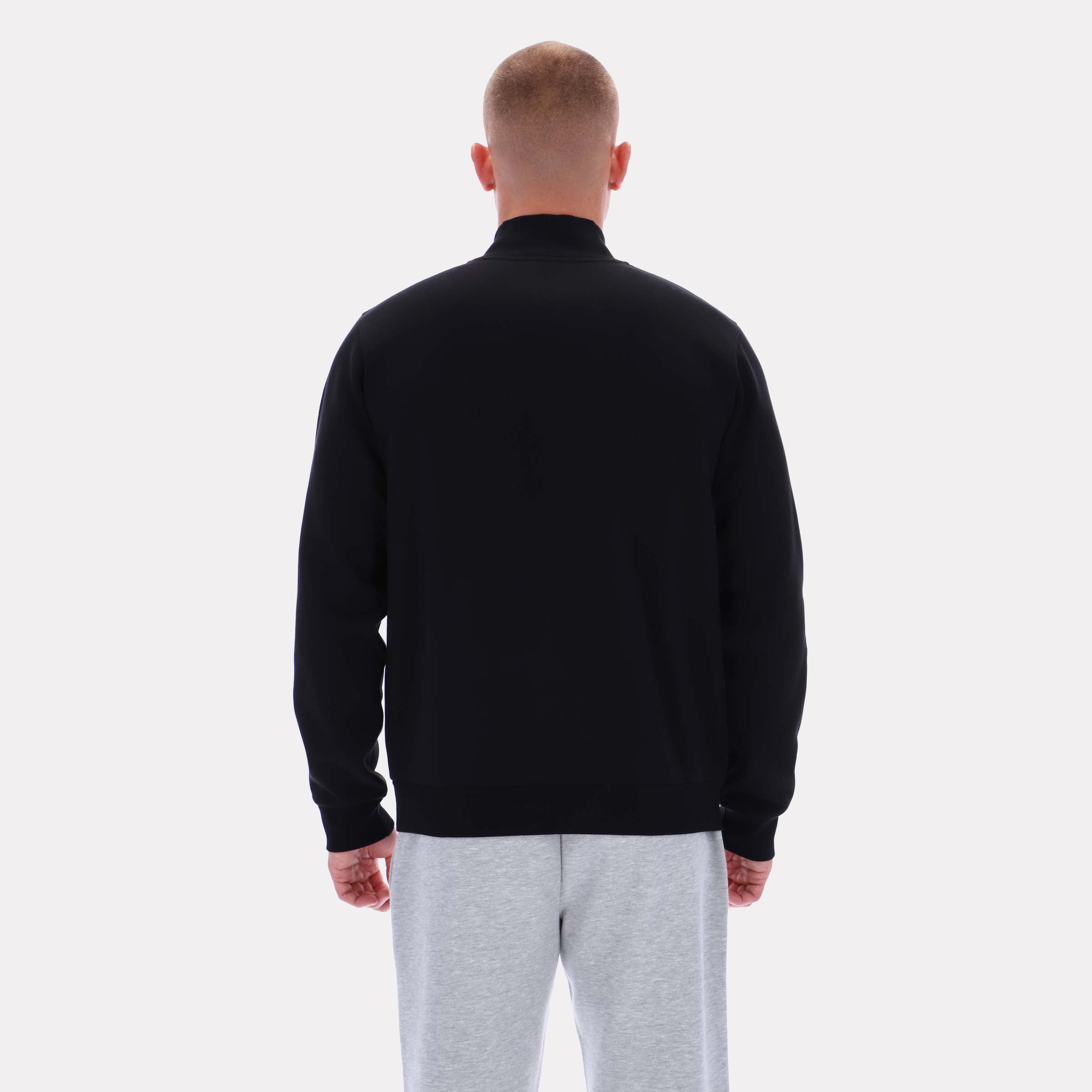 Reebok Men's Asher Small Logo Qtr Zip Top  Reg In Black