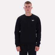 Reebok Apparel  Men's Kai Small Logo Crewneck Sweatshirt Black Reg