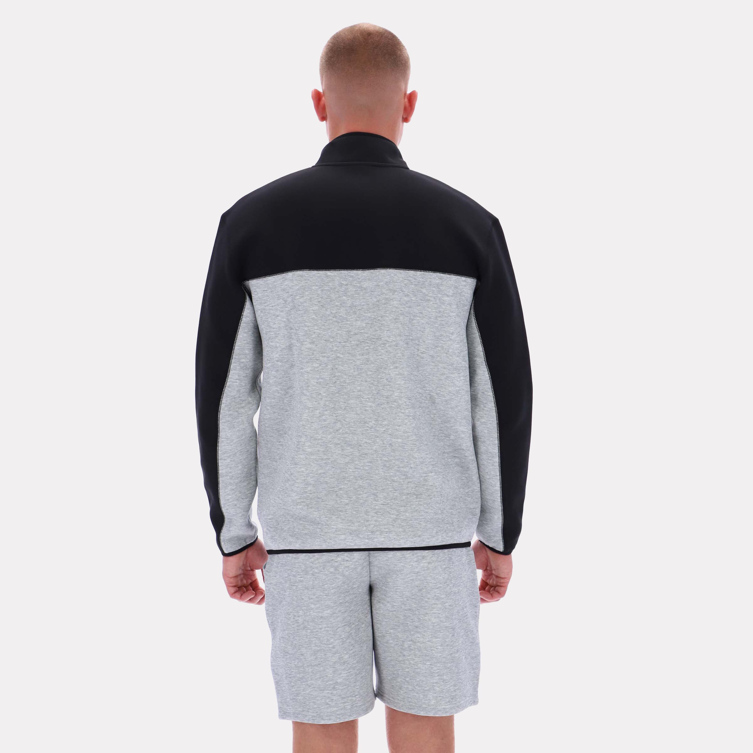 Reebok Men's Half Zip Fleece Top  Reg In Grey