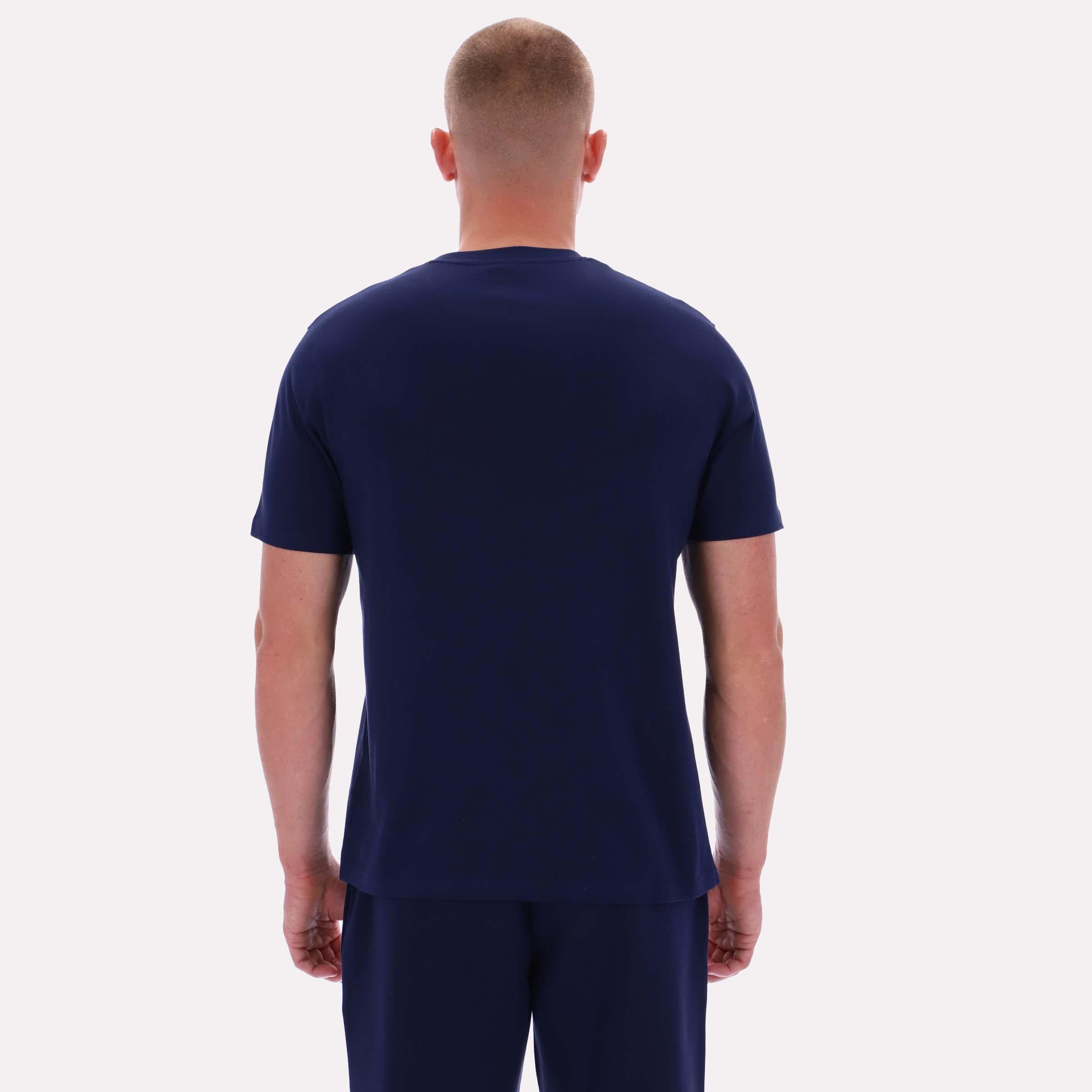 Reebok Apparel  Men's Chad Big Logo Crew Neck Ss Tee Blue Reg