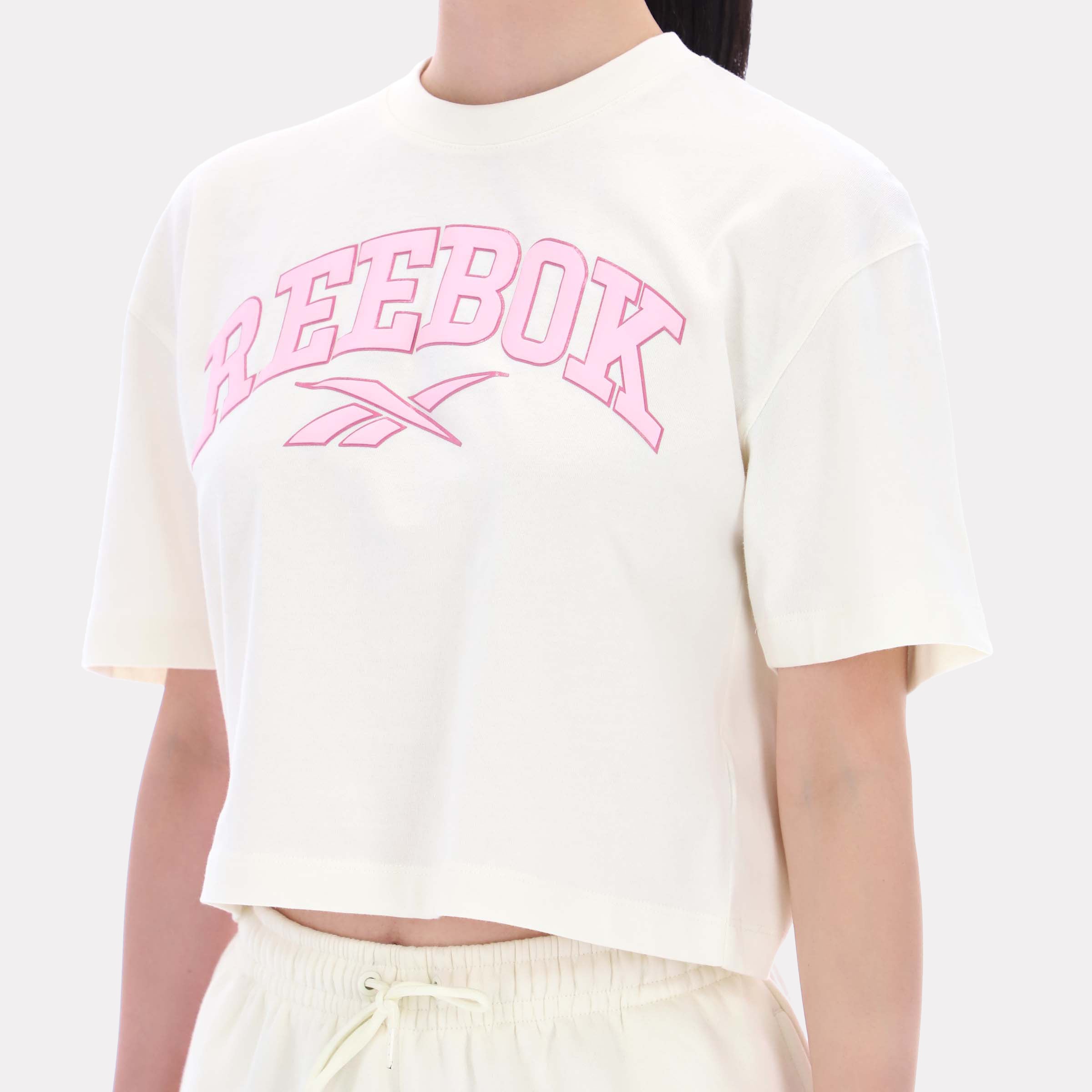 Reebok Women's Shenikwa Varsity Tee  In Vintage Chalk REG