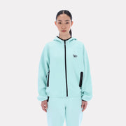 Reebok Apparel  Women's Hooded Vector Top Turquoise Reg