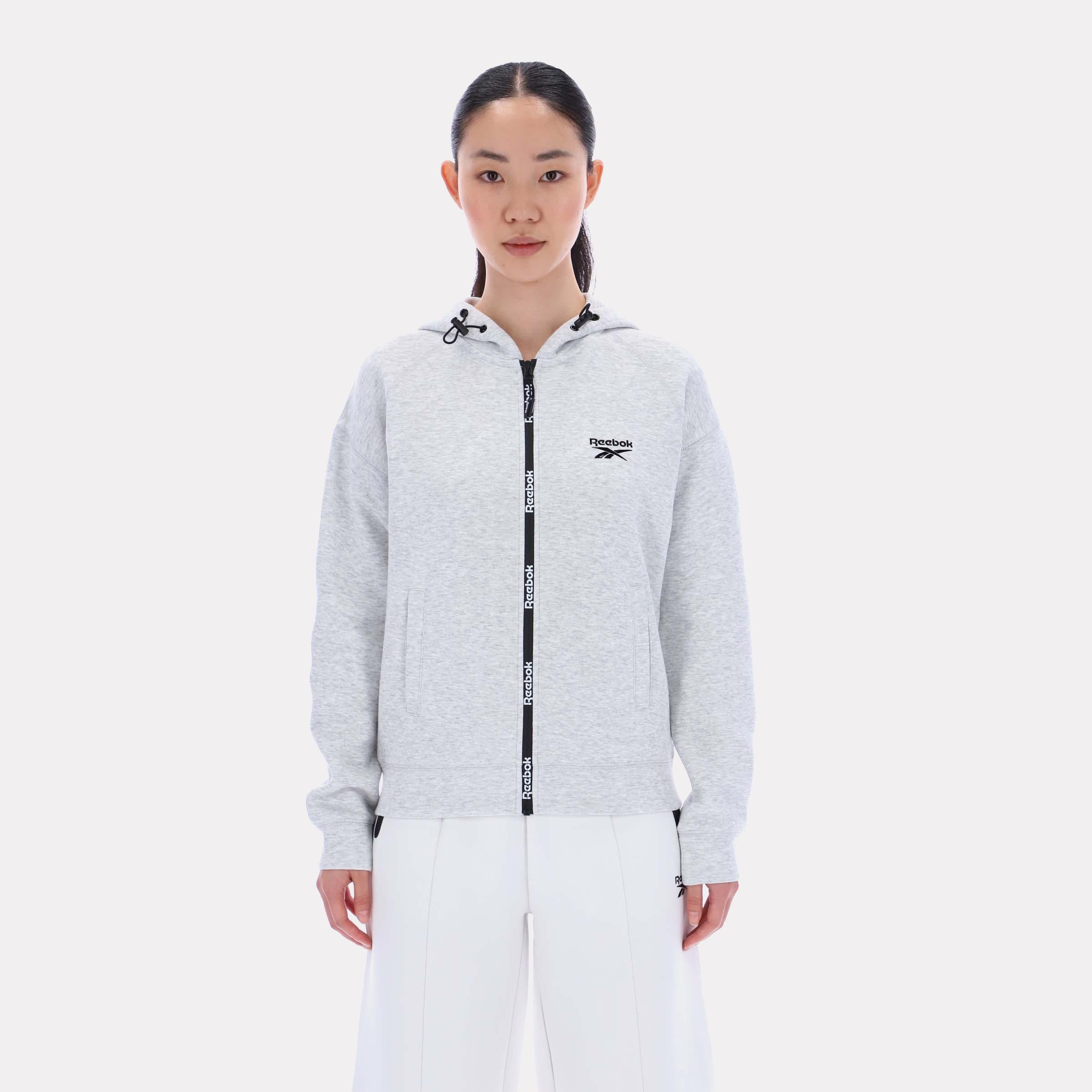 Reebok Apparel  Women's Zip Through Hoody Reebok Classics App Women Grey Reg