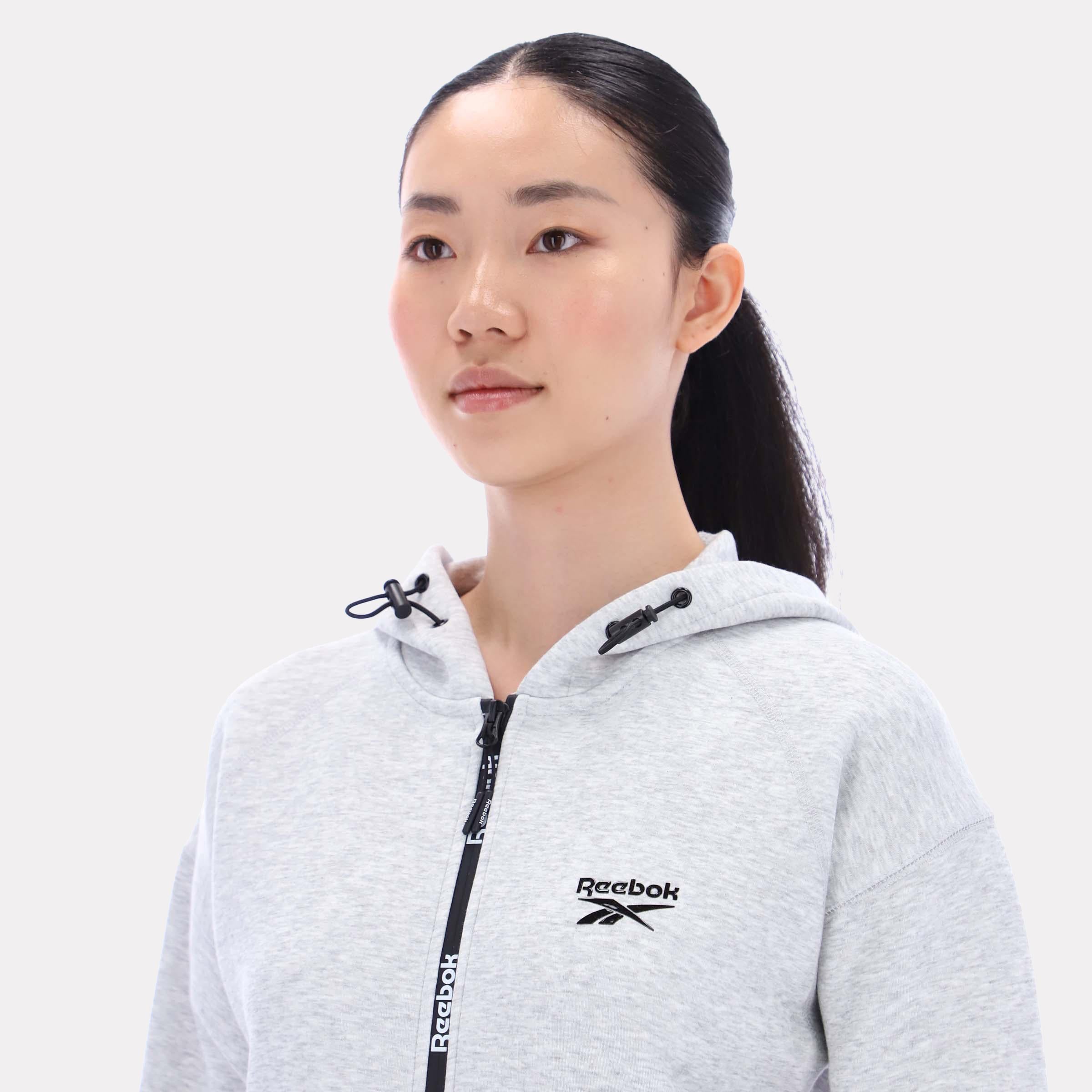Reebok Apparel  Women's Zip Through Hoody Reebok Classics App Women Grey Reg
