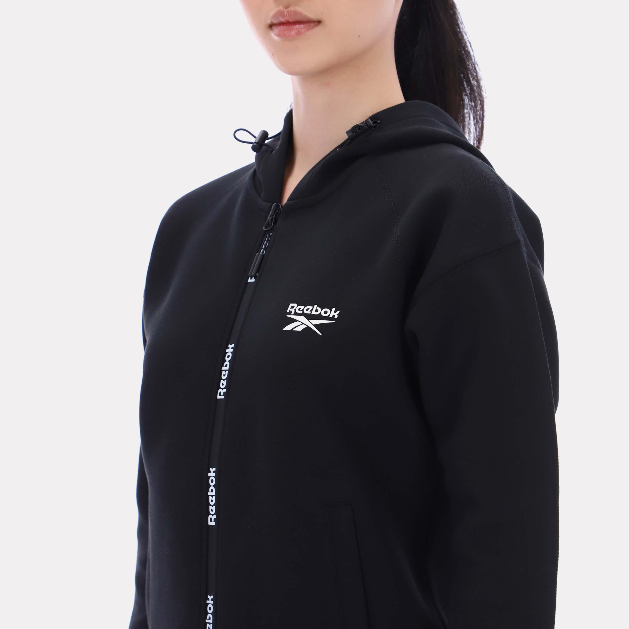 Reebok Apparel  Women's Zip Through Hoody Reebok Classics App Women Black Reg