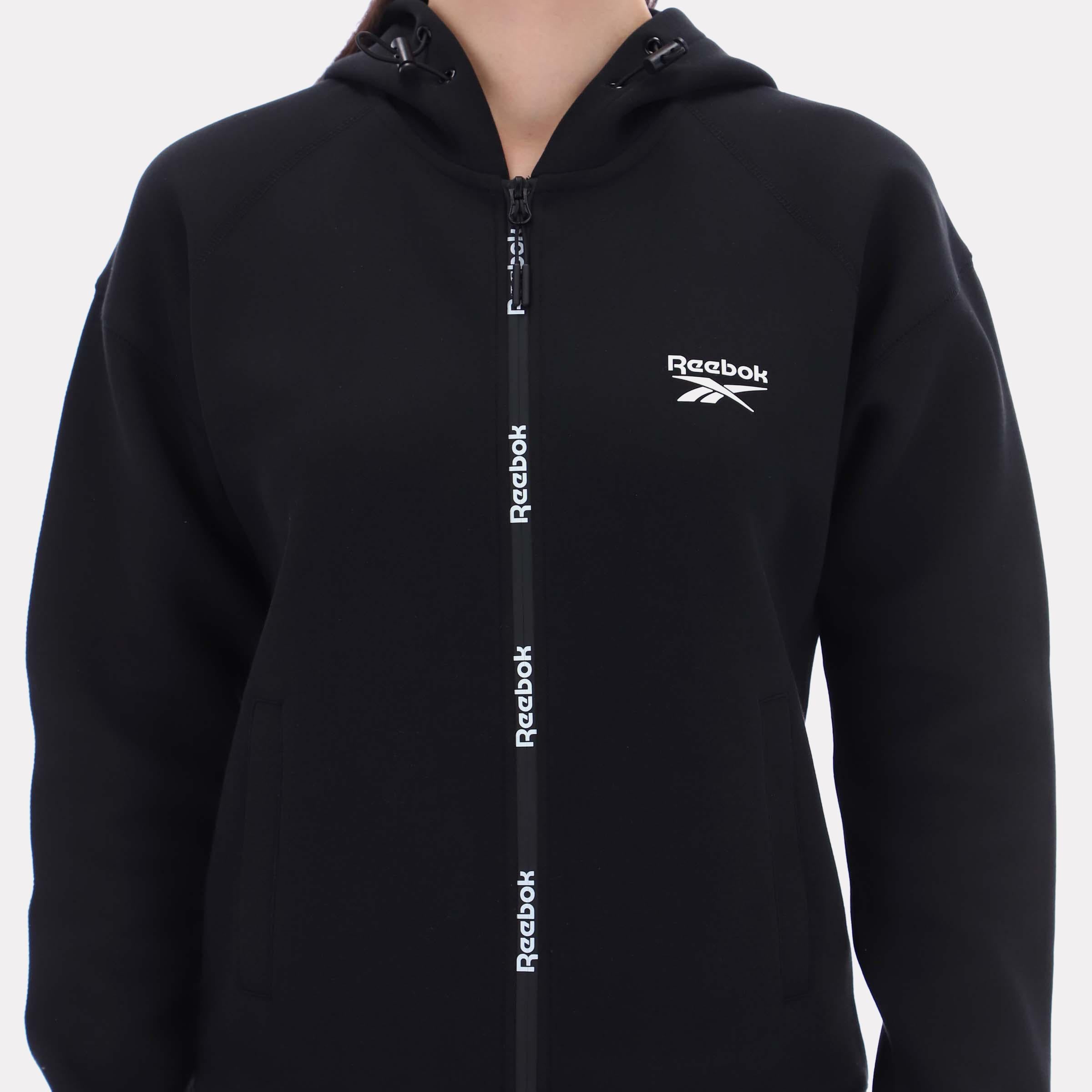 Reebok Apparel  Women's Zip Through Hoody Reebok Classics App Women Black Reg