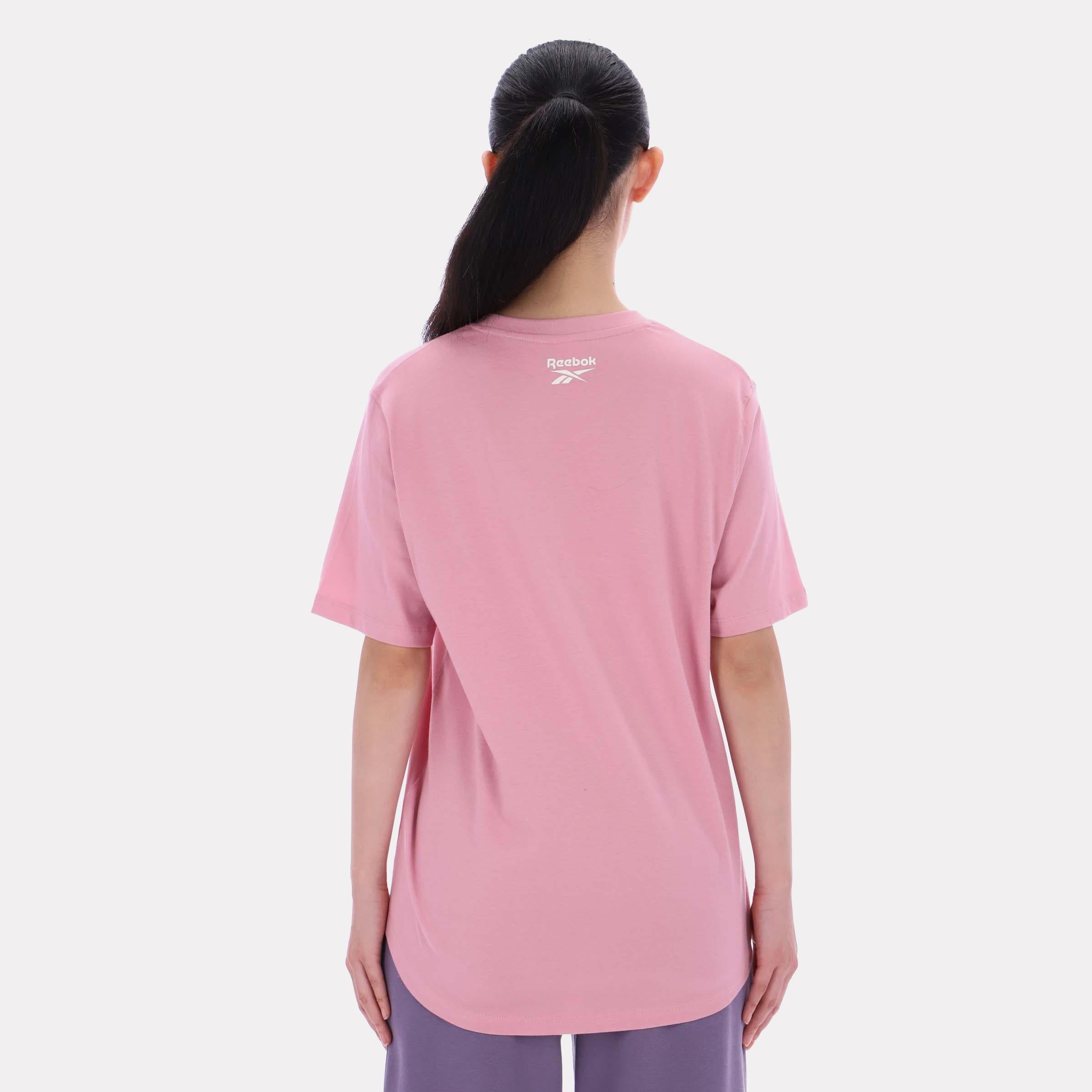 Reebok Apparel  Women's Brielle Crew Neck Oversized Ss Tee Reebok Classics App Women Dusty Rose/Chalk Reg