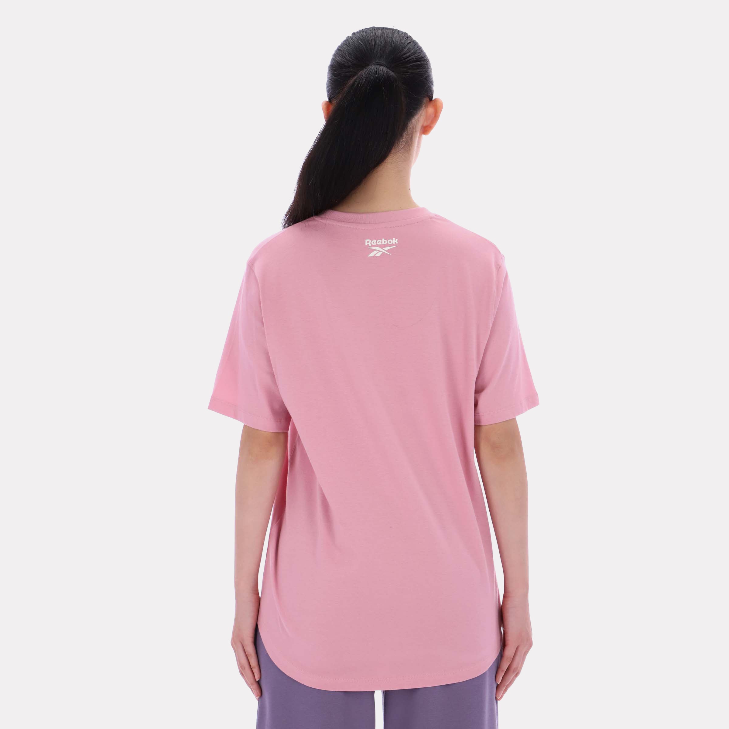 Reebok Women's Brielle Crew Neck Oversized Ss Tee  In Dusty Rose REG