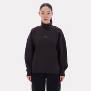 Reebok Apparel  Women's Harper Longline Roll Neck Sweatshirt Reebok Classics App Women Black Reg