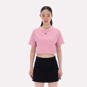Reebok Apparel  Women's Blakely Crew Neck Cropped Ss Tee Reebok Classics App Women Pink Reg